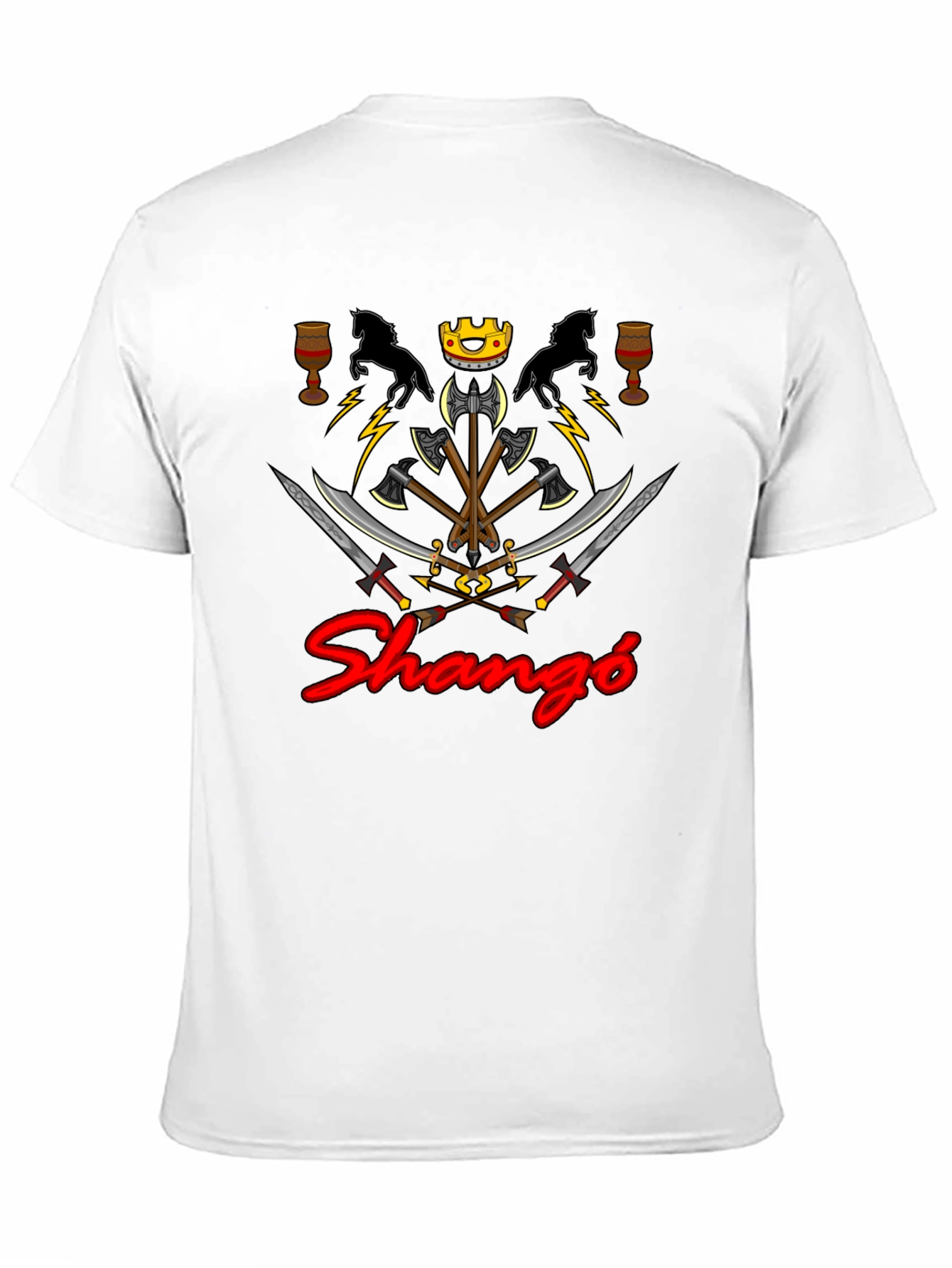 Shangó Graphic Tee - Afro-Caribbean Orisha Inspired Design