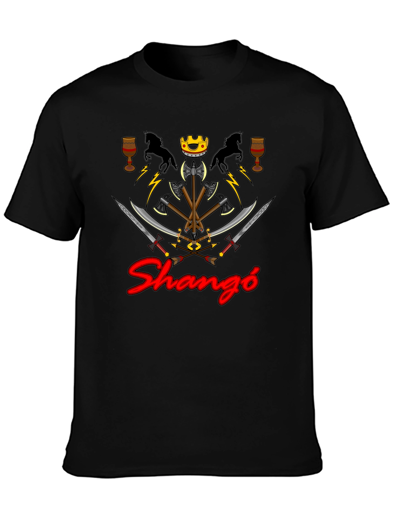 Shangó Graphic Tee - Afro-Caribbean Orisha Inspired Design