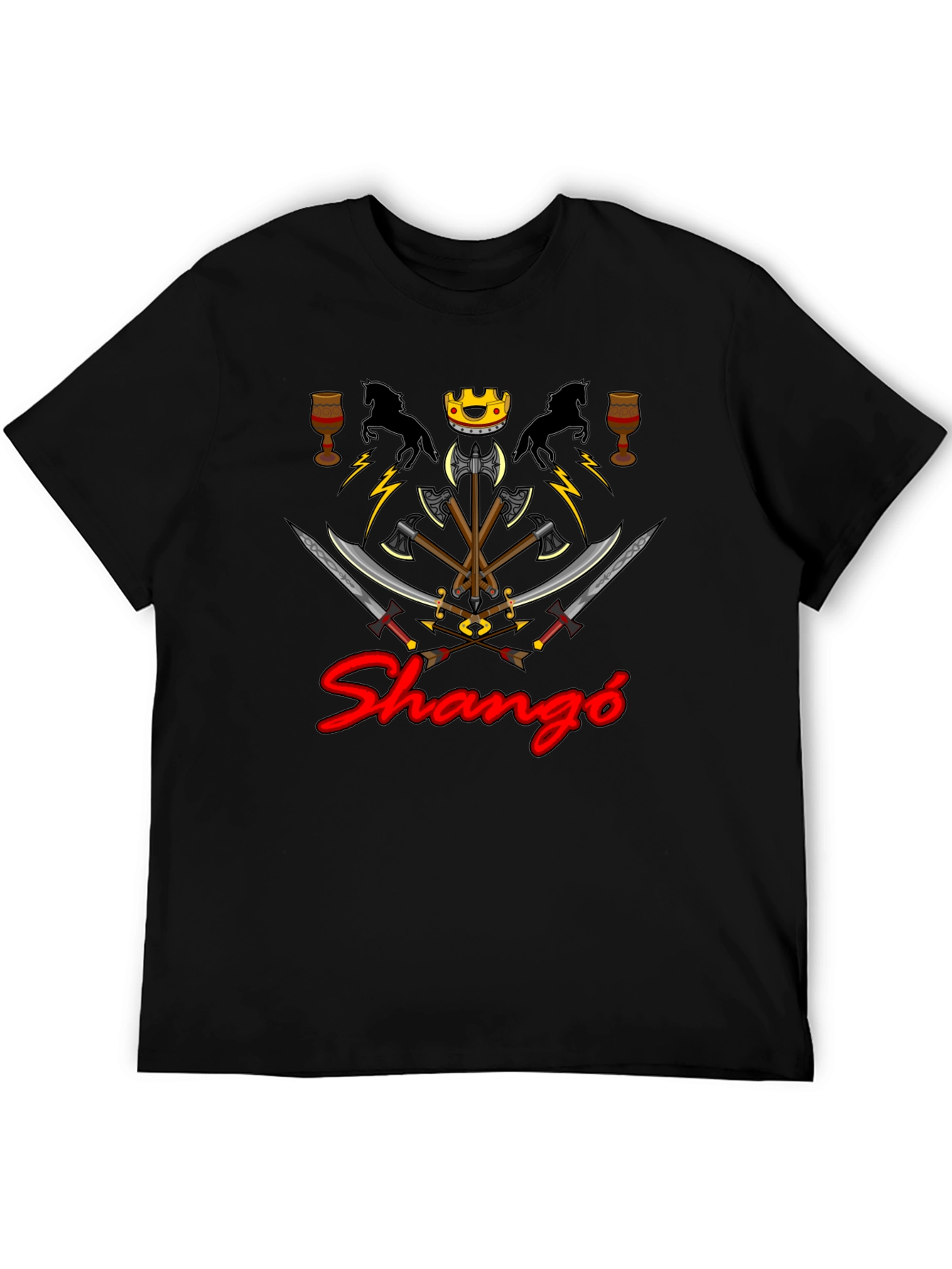 Shangó Graphic Tee - Afro-Caribbean Orisha Inspired Design