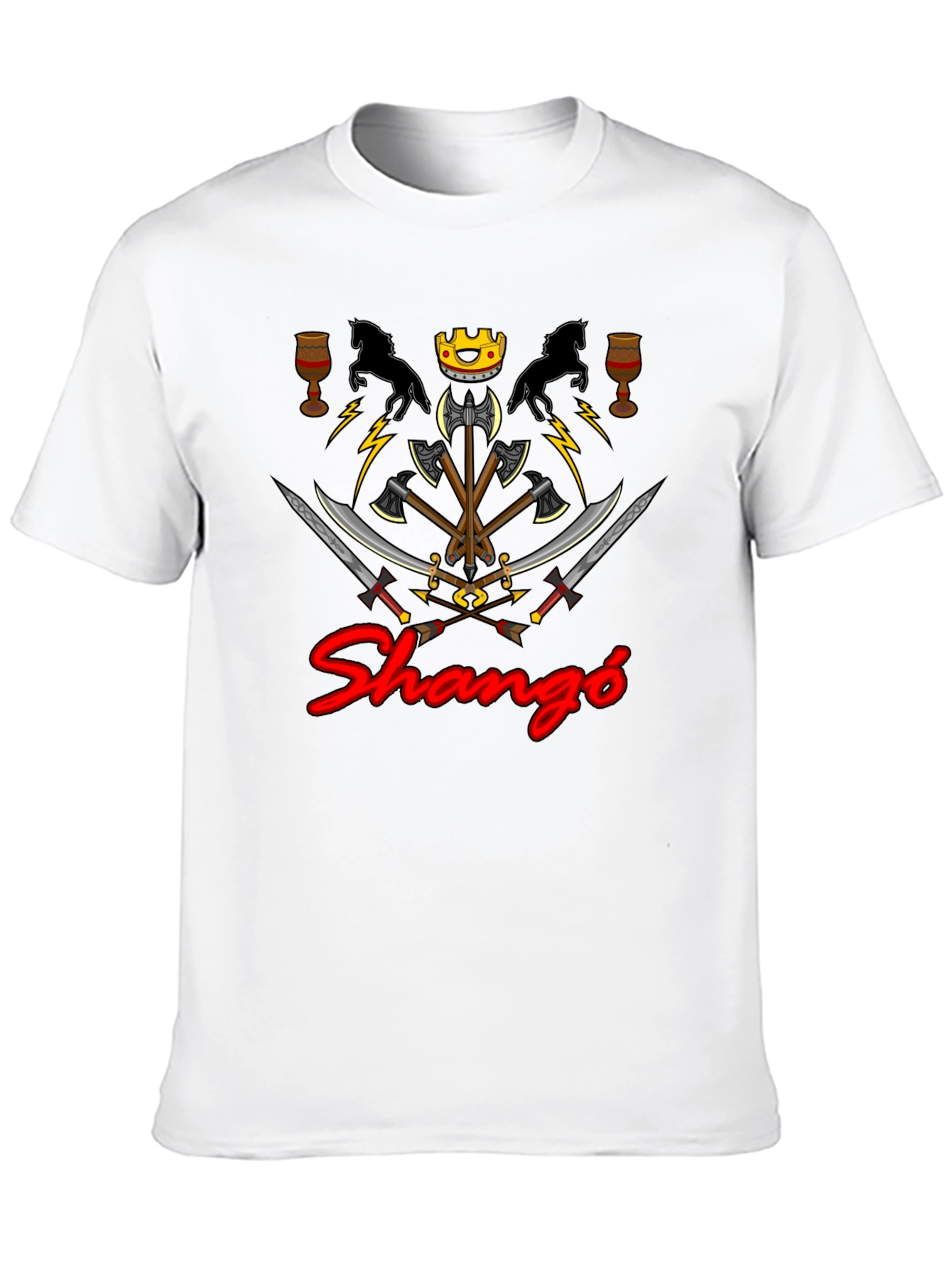 Shangó Graphic Tee - Afro-Caribbean Orisha Inspired Design