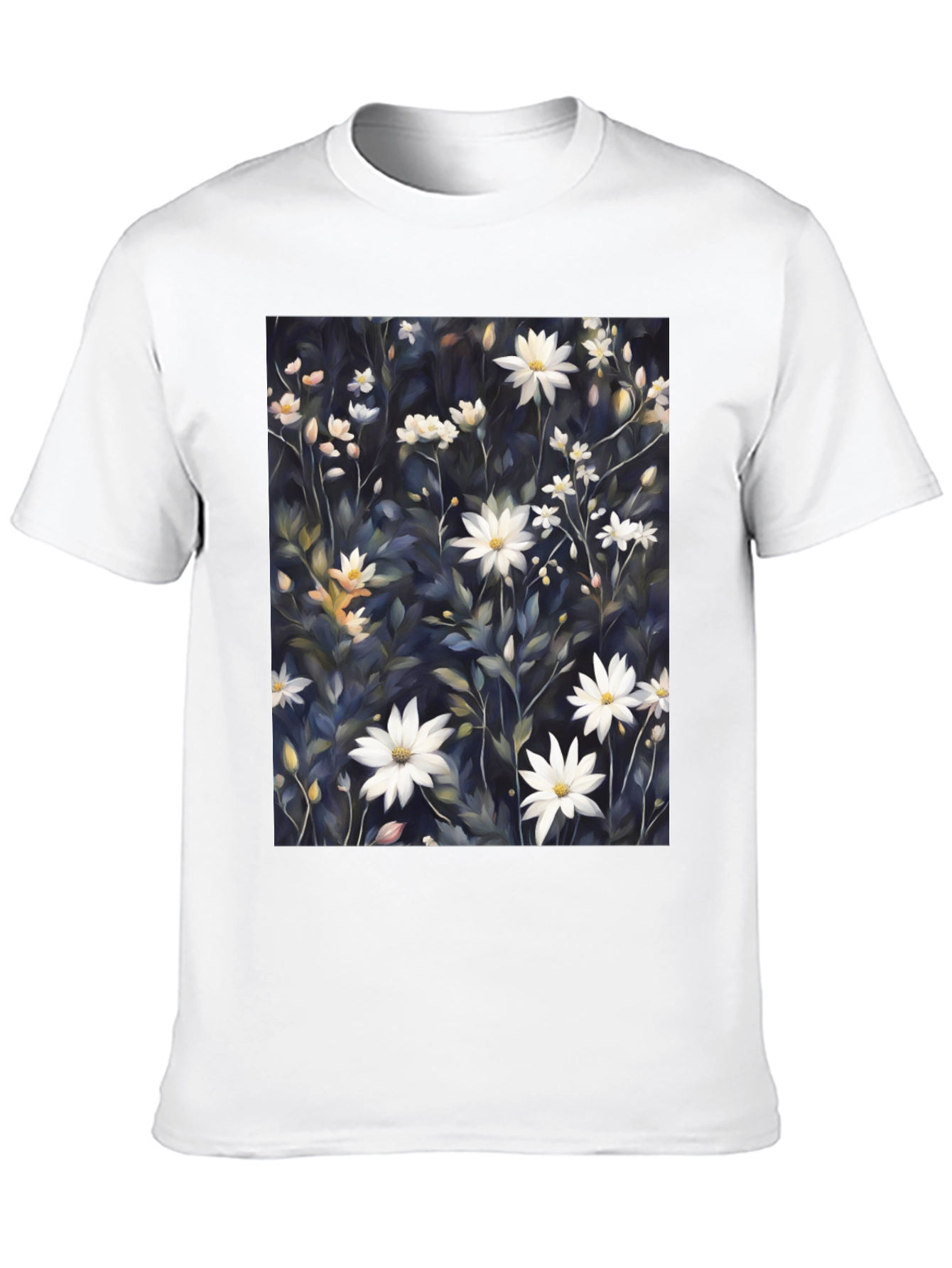 Floral Print T-Shirt - Elegant Botanical Design
