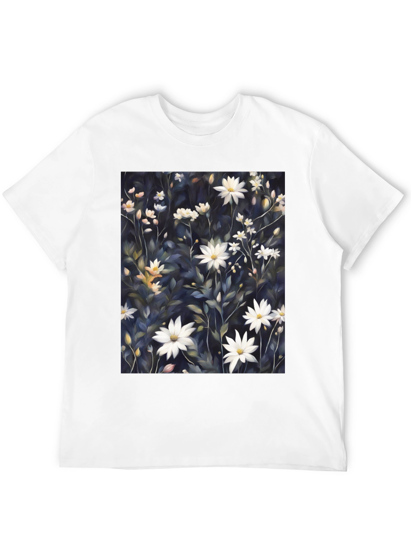 Floral Print T-Shirt - Elegant Botanical Design