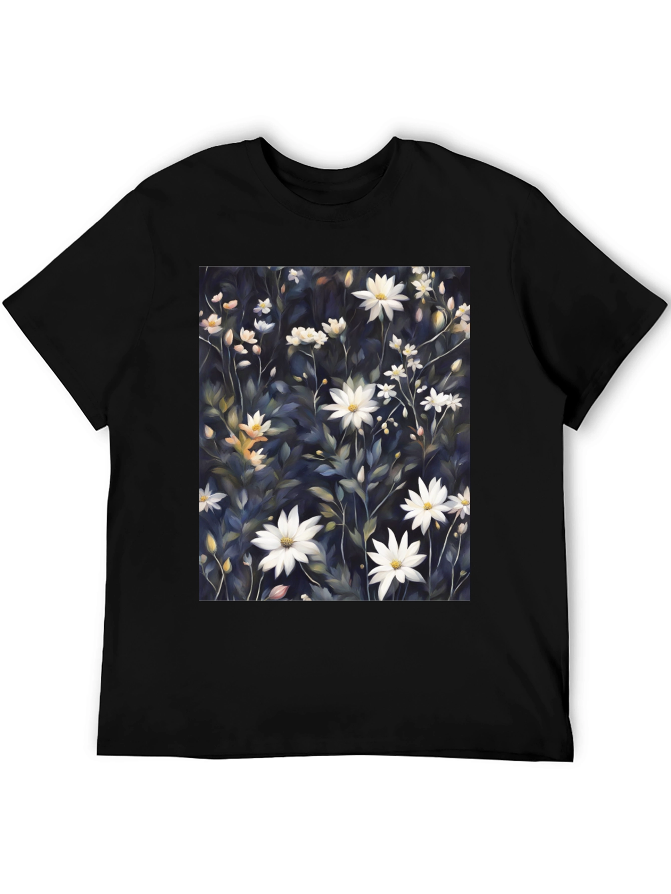 Floral Print T-Shirt - Elegant Botanical Design