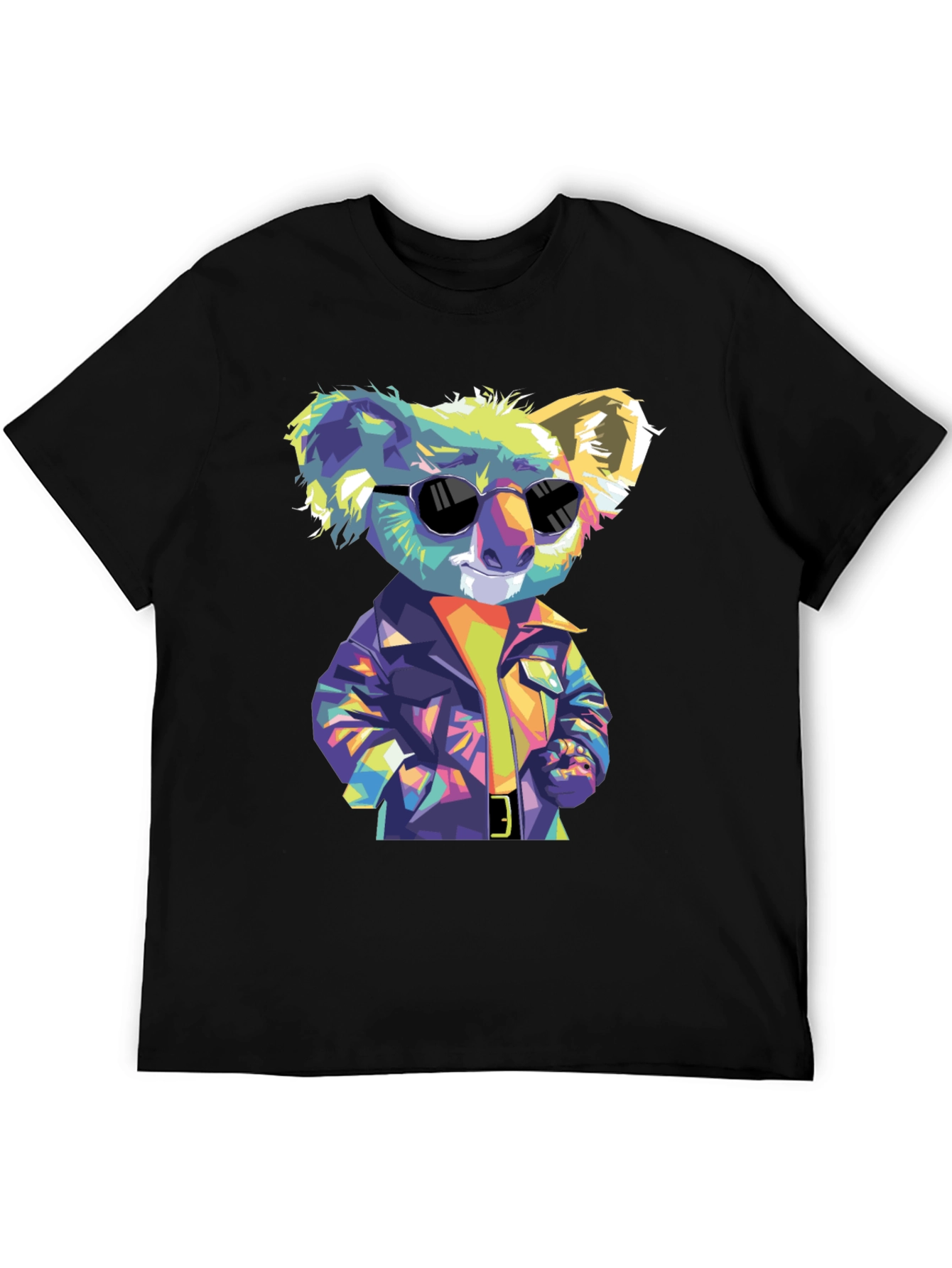 Cool Koala T-Shirt - Mens Black Graphic Tee
