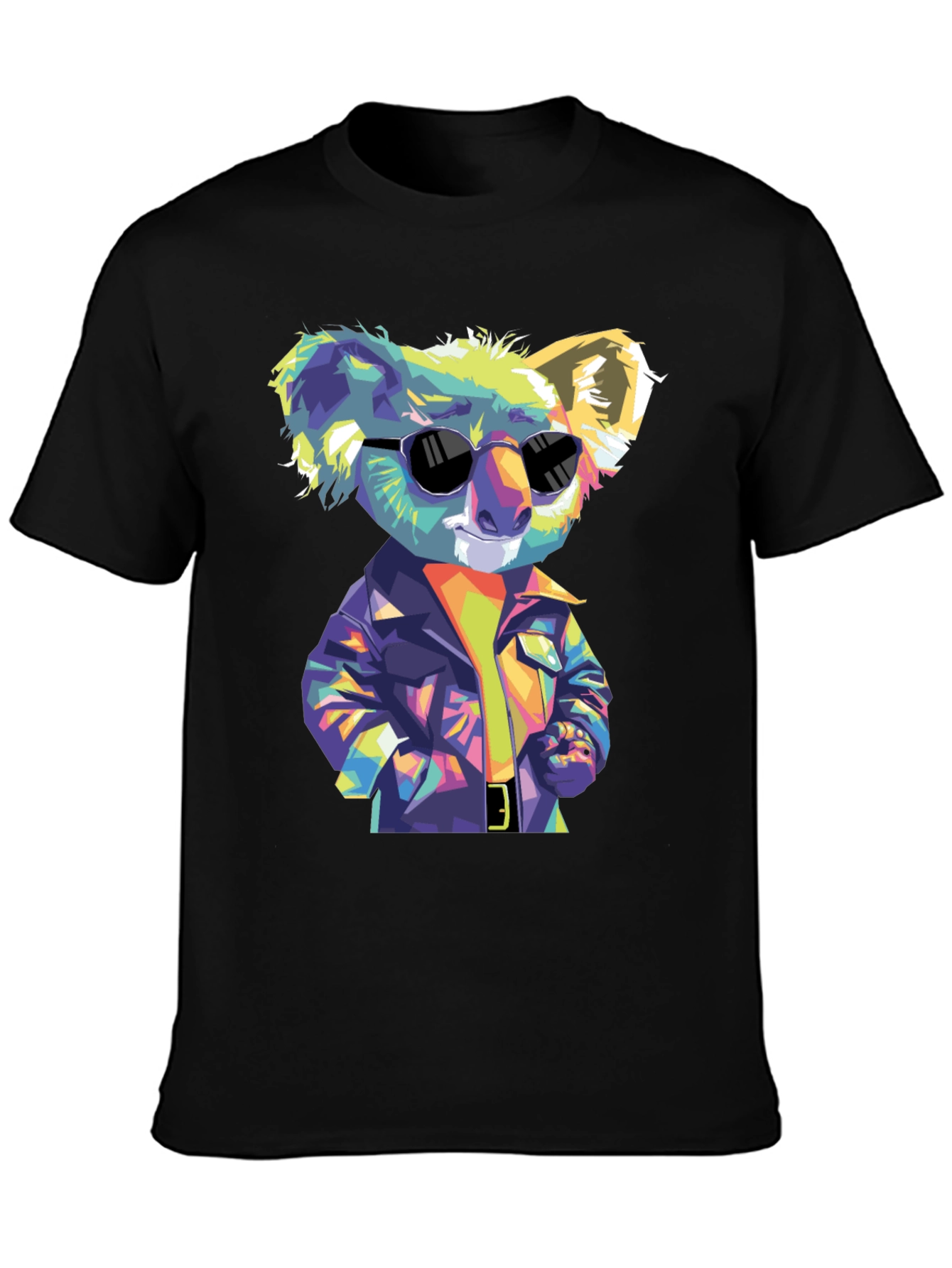 Cool Koala T-Shirt - Mens Black Graphic Tee