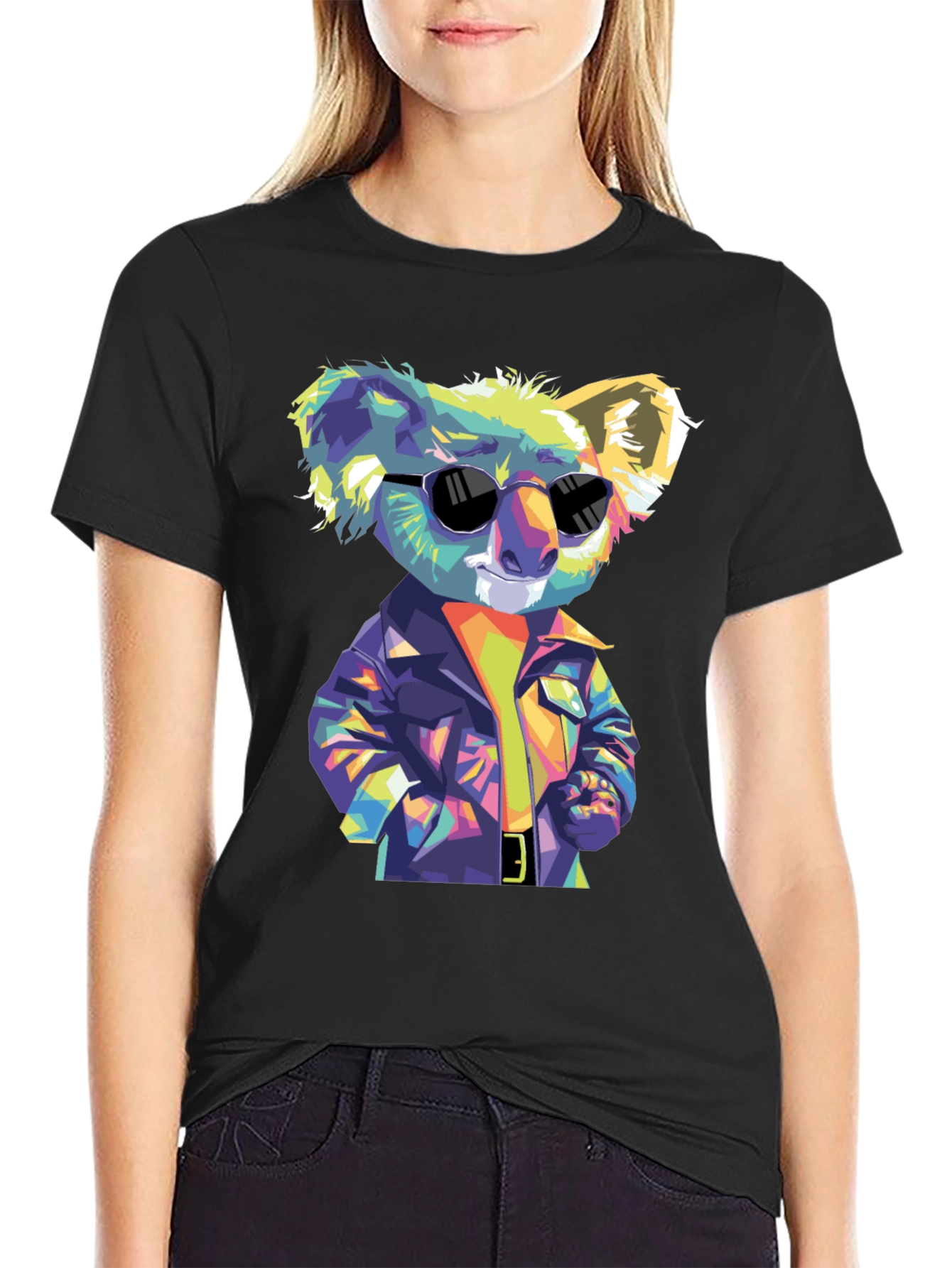 Cool Koala T-Shirt - Mens Black Graphic Tee
