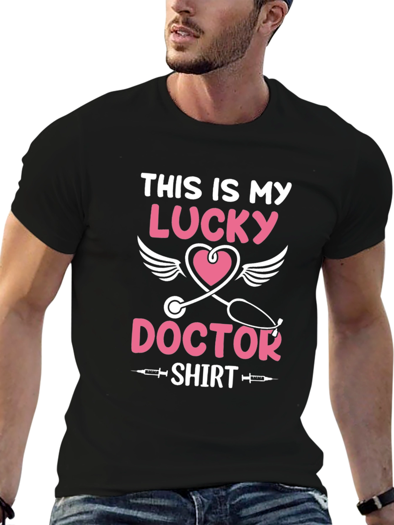 Lucky Doctor T-Shirt - Novelty Medical Shirt