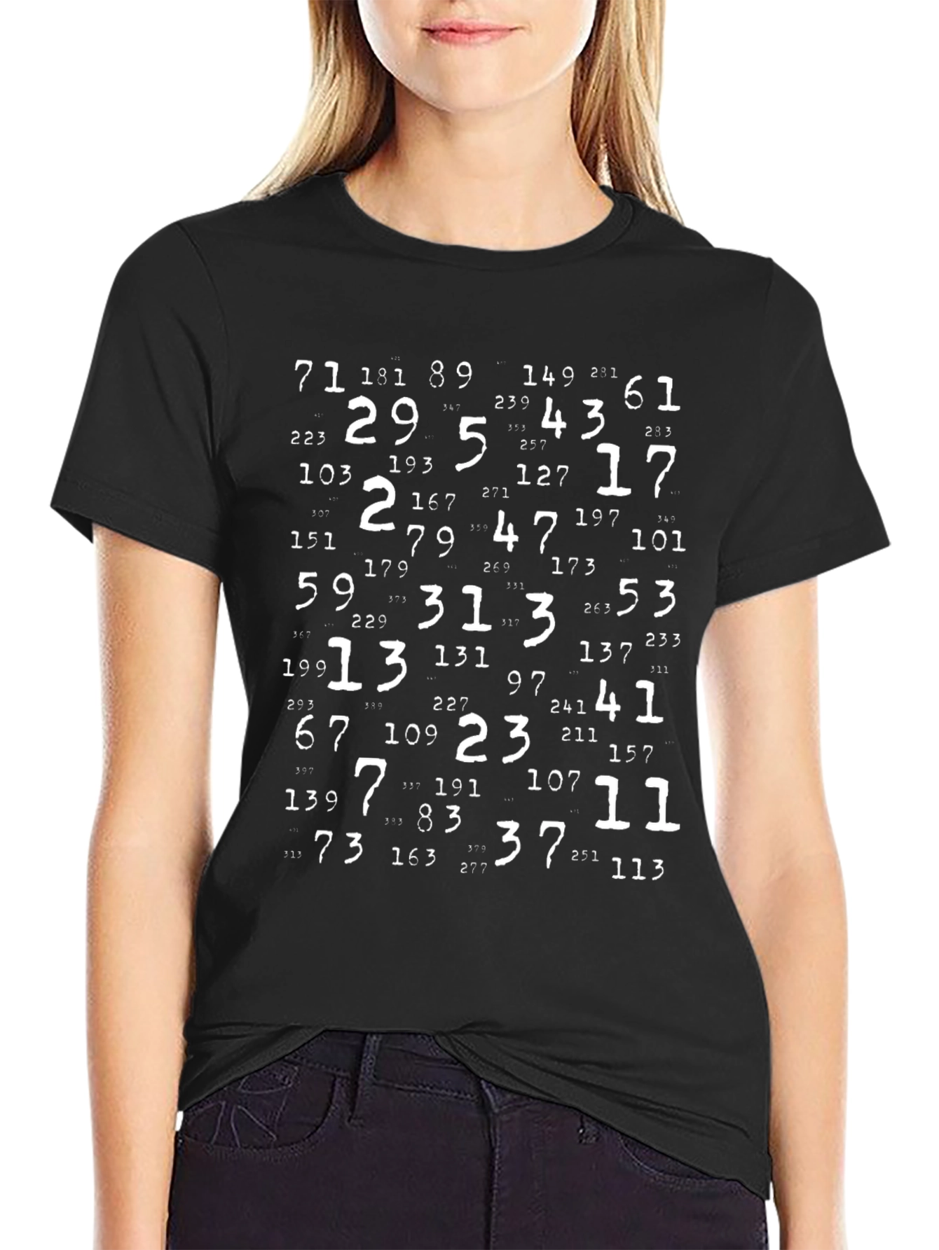 Prime Numbers Graphic T-Shirt - Math Lover Tee