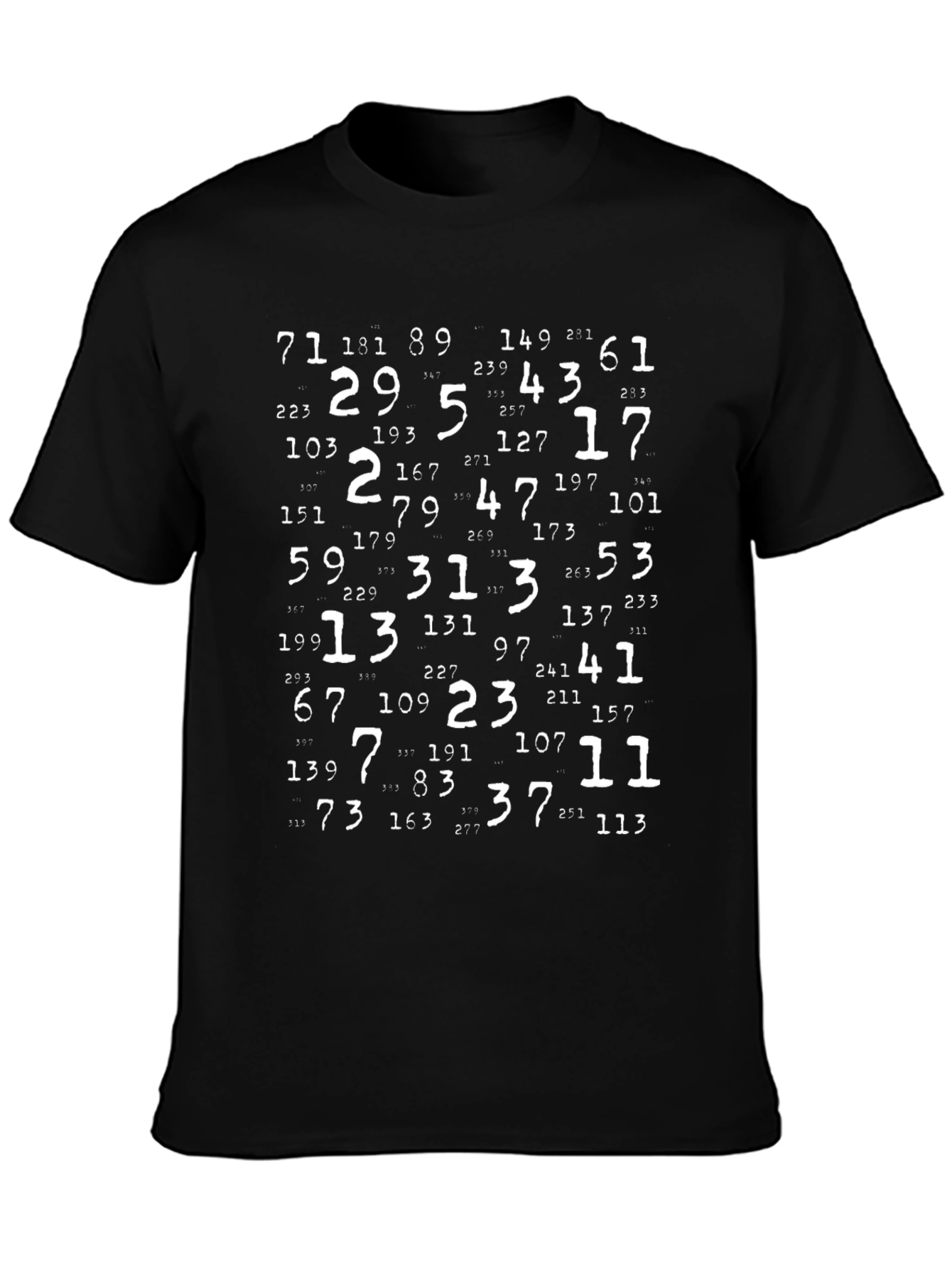 Prime Numbers Graphic T-Shirt - Math Lover Tee
