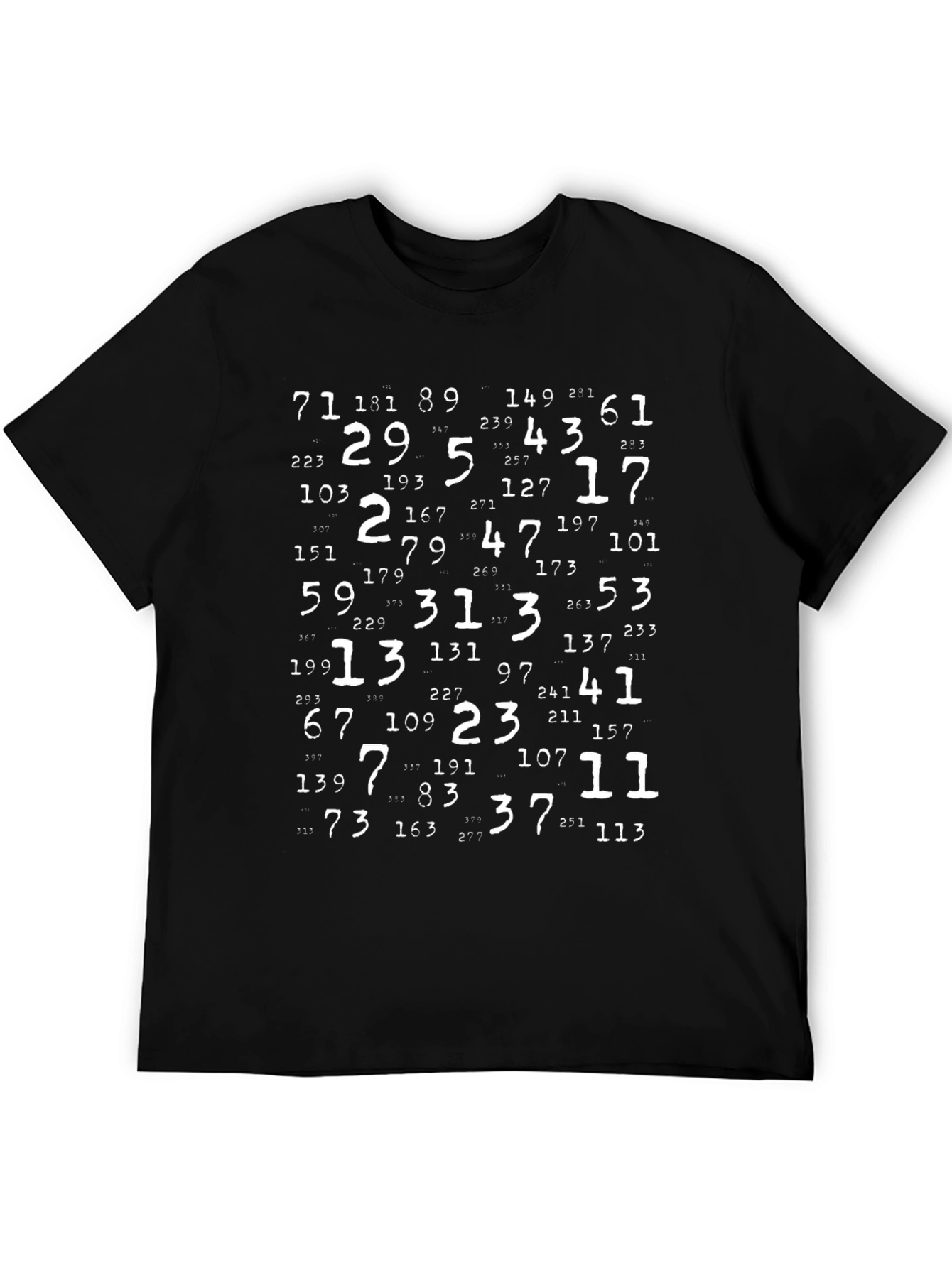 Prime Numbers Graphic T-Shirt - Math Lover Tee