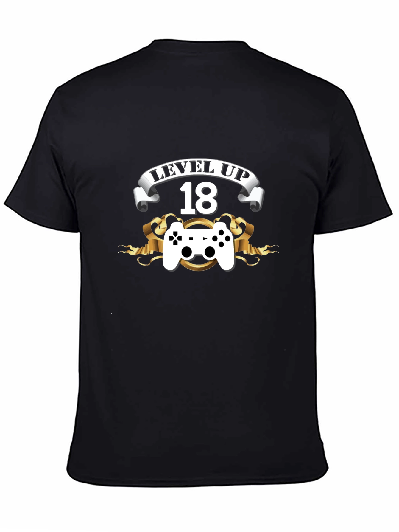 Level Up 18th Birthday Black T-Shirt