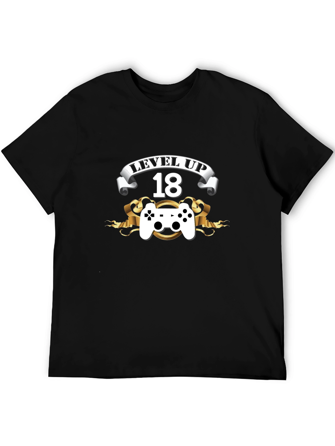 Level Up 18th Birthday Black T-Shirt