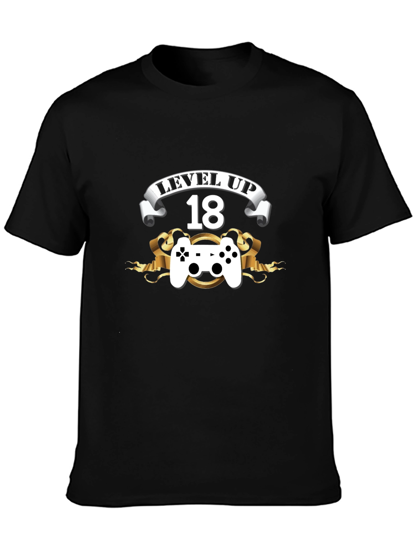 Level Up 18th Birthday Black T-Shirt