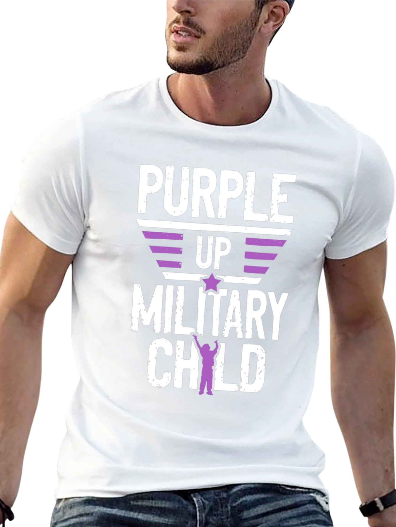 Purple Up Military Child T-Shirt