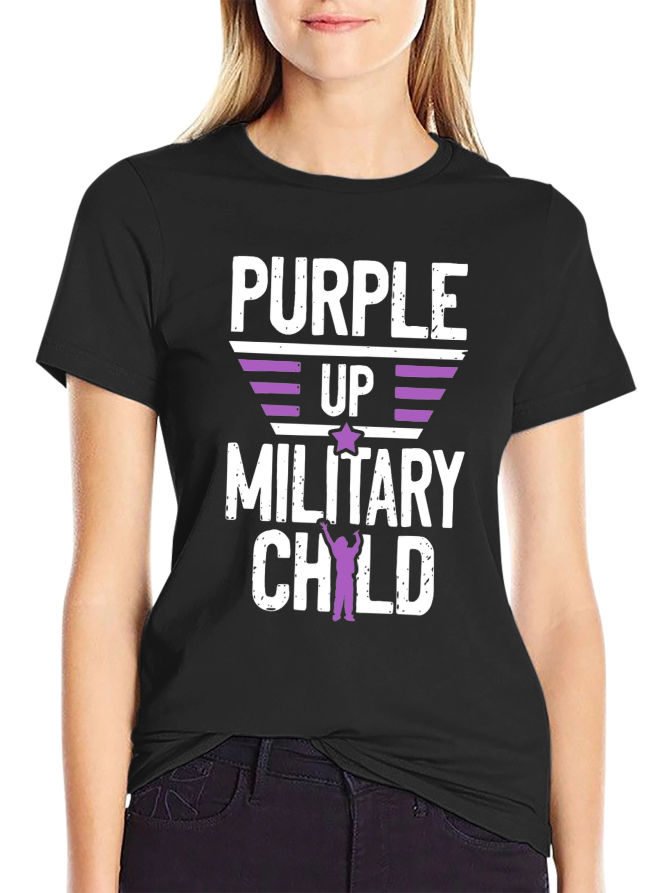 Purple Up Military Child T-Shirt