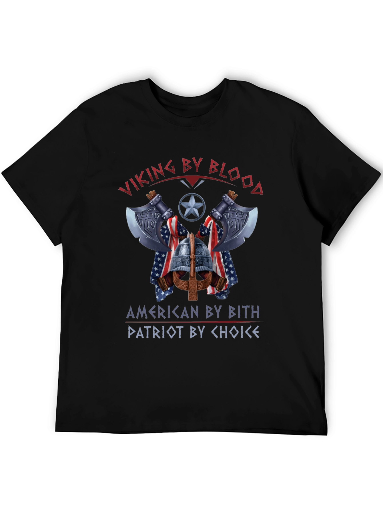Viking American Patriot Graphic T-Shirt