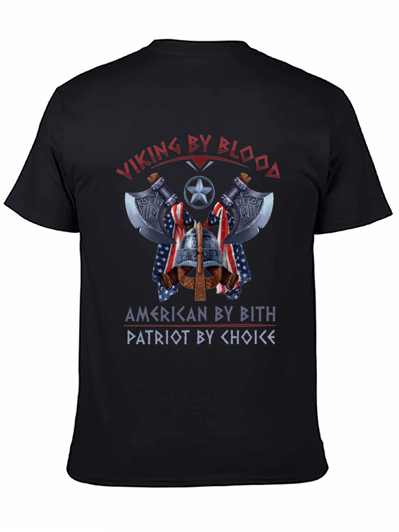 Viking American Patriot Graphic T-Shirt
