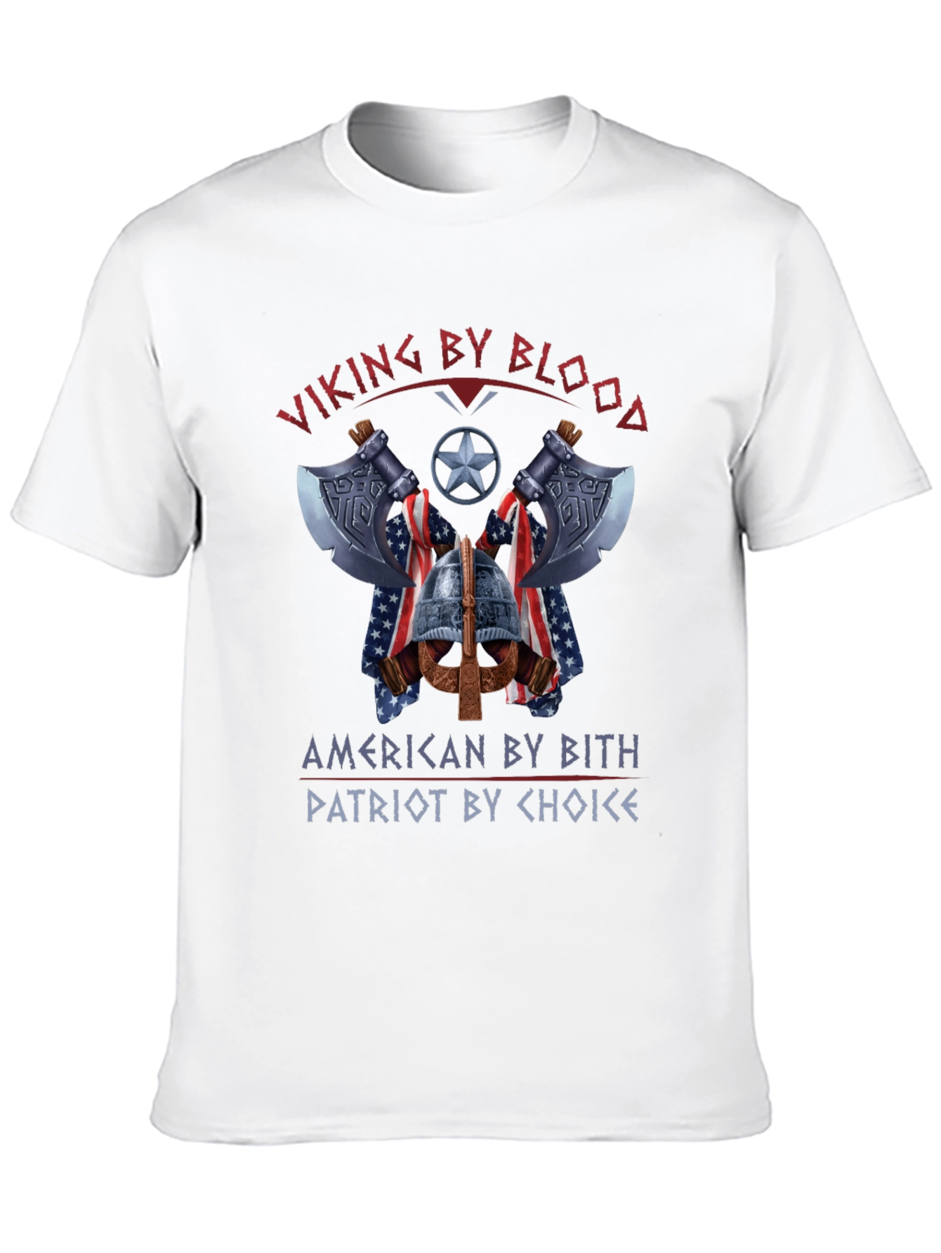 Viking American Patriot Graphic T-Shirt