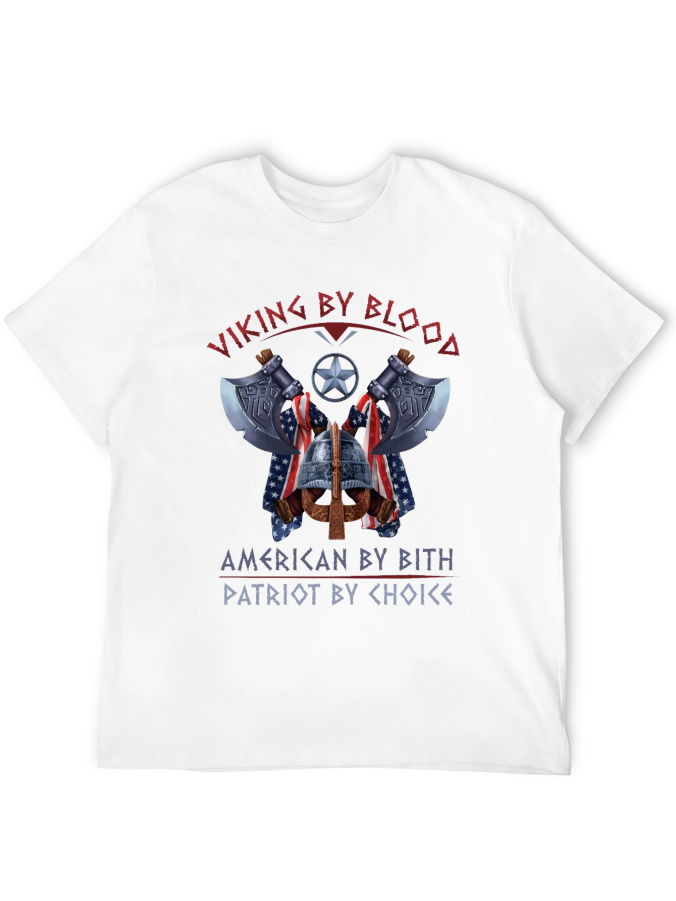 Viking American Patriot Graphic T-Shirt