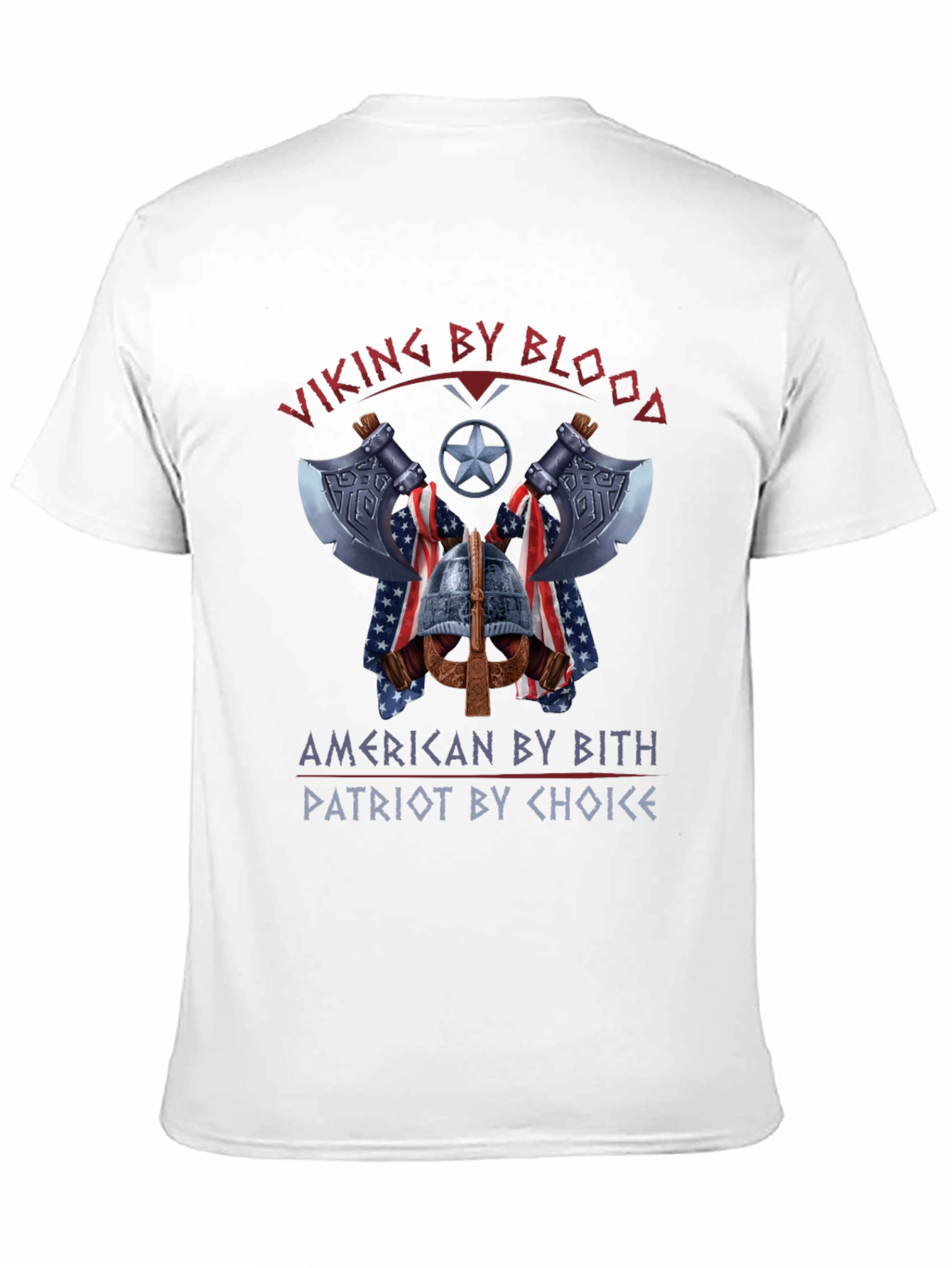 Viking American Patriot Graphic T-Shirt
