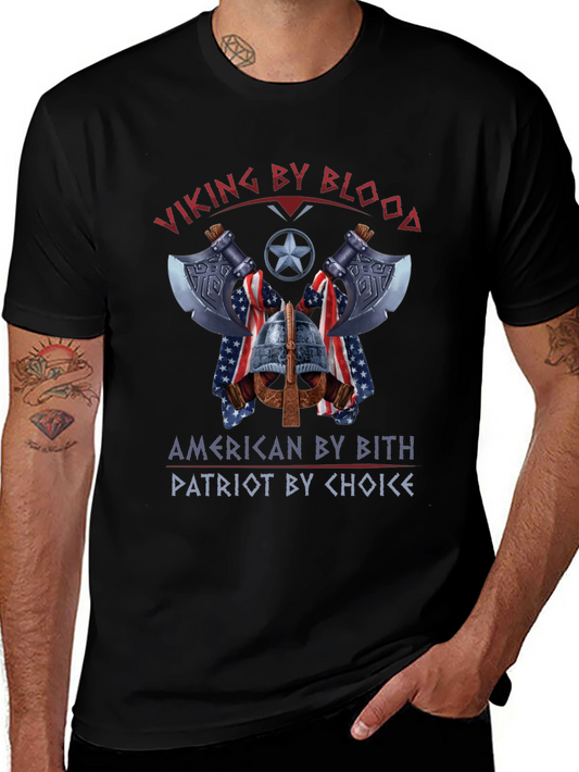 Viking American Patriot Graphic T-Shirt
