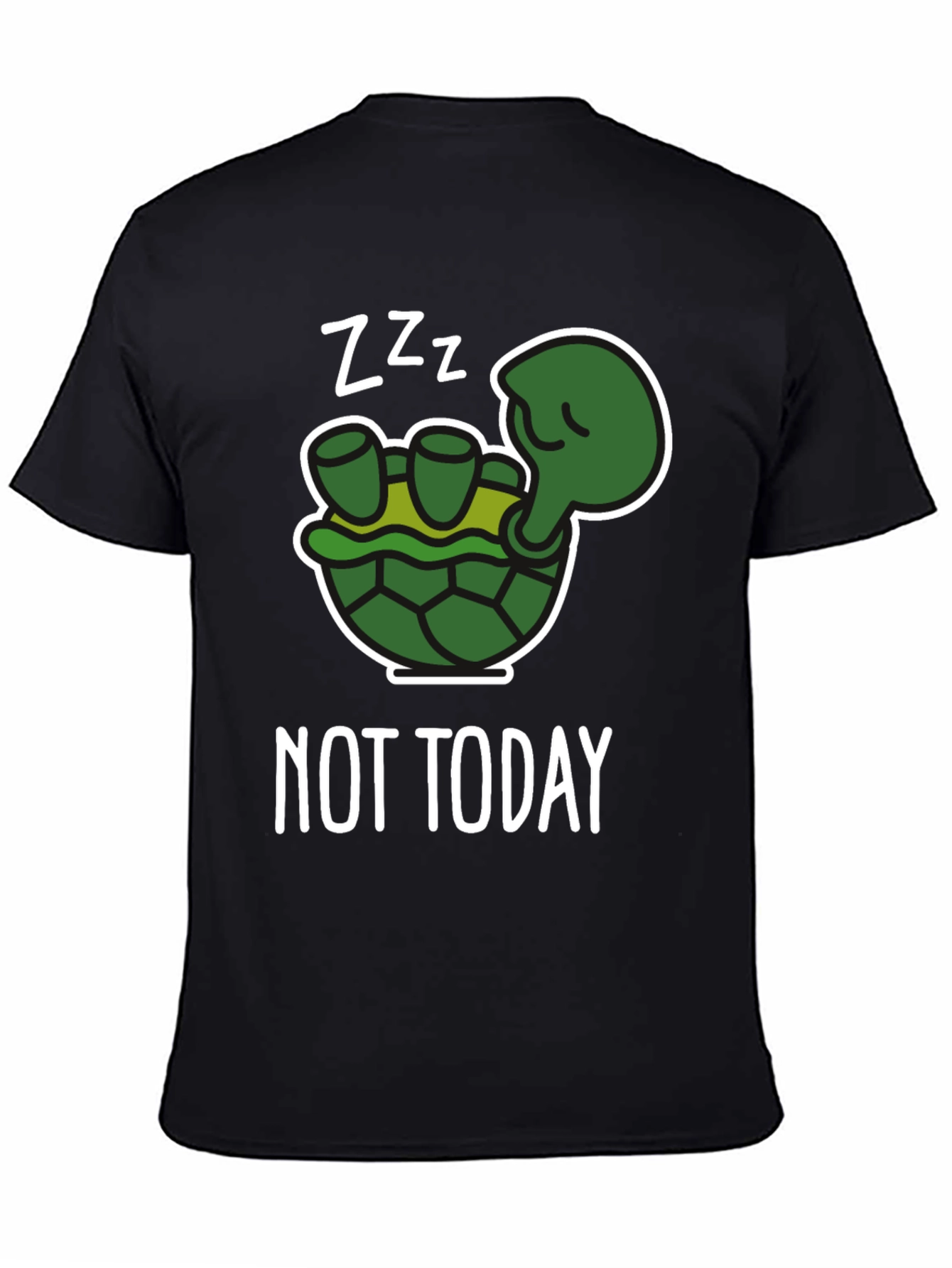 Funny Turtle Not Today Graphic T-Shirt