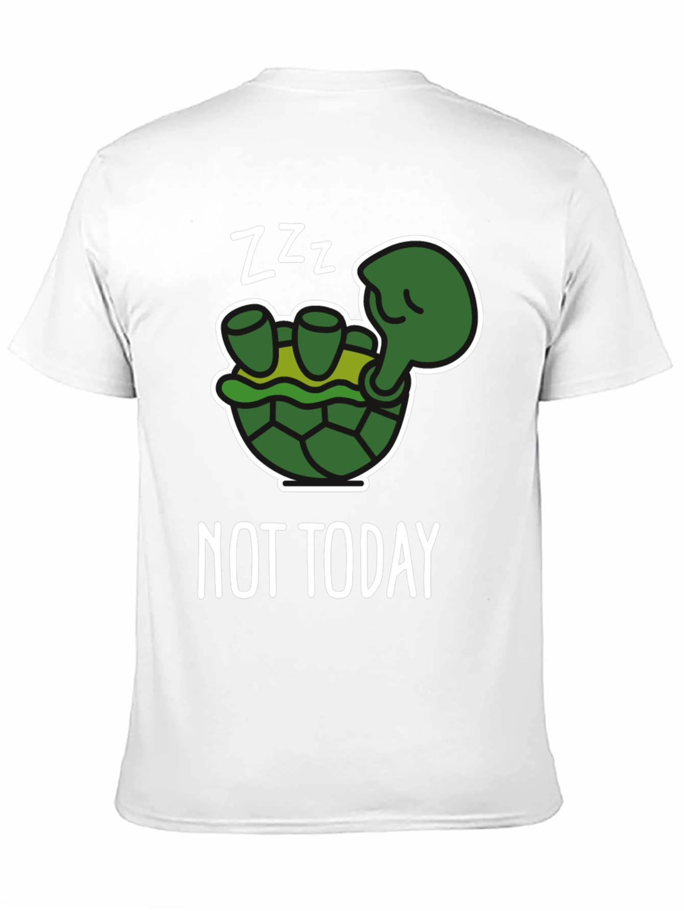 Funny Turtle Not Today Graphic T-Shirt
