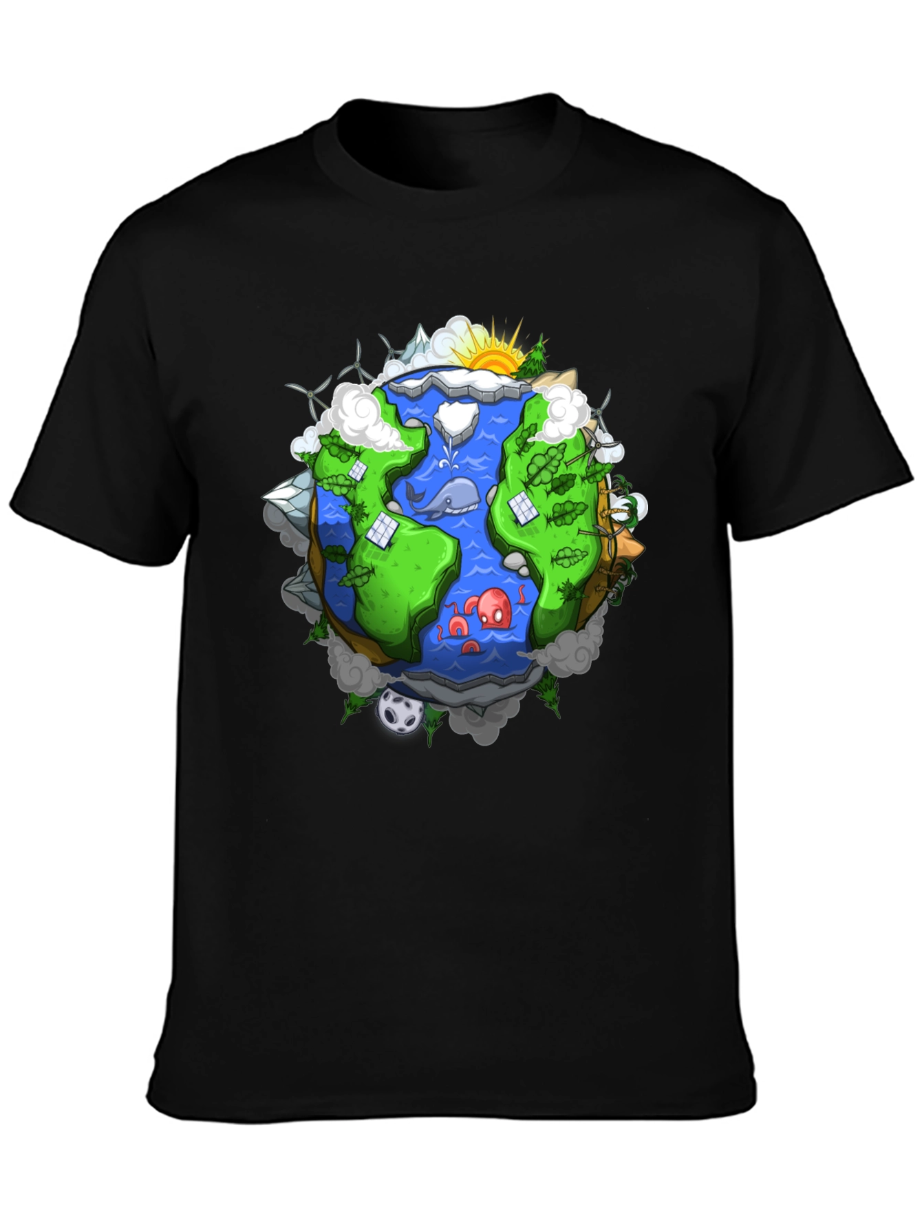 Eco-Friendly Earth Graphic Tee