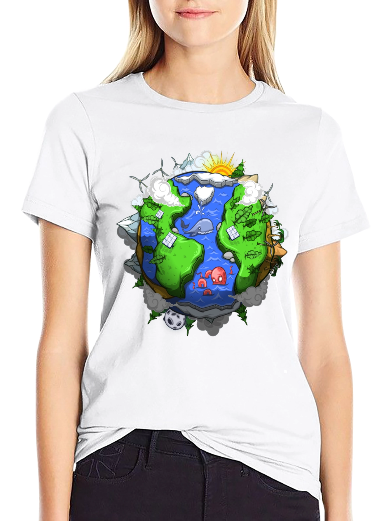 Eco-Friendly Earth Graphic Tee
