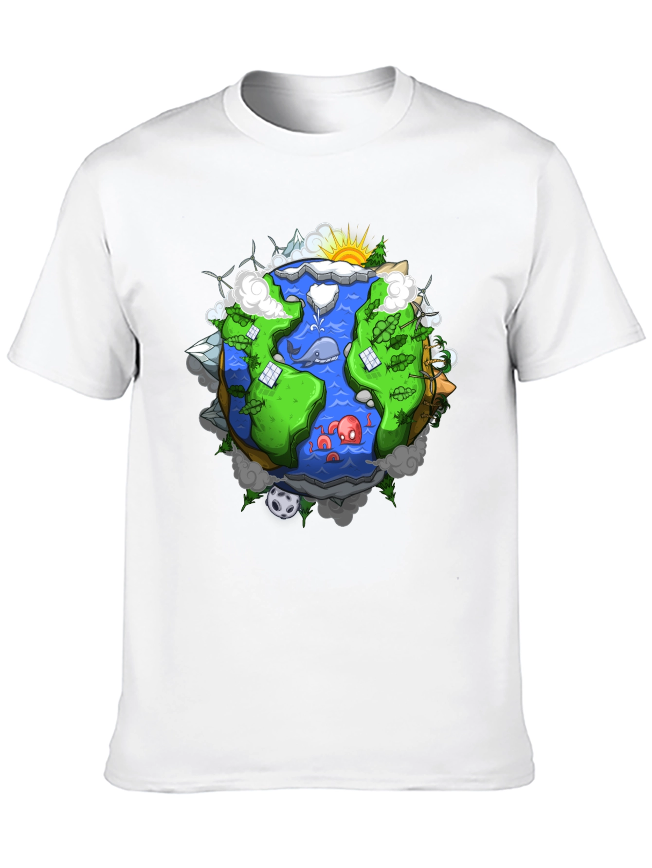 Eco-Friendly Earth Graphic Tee