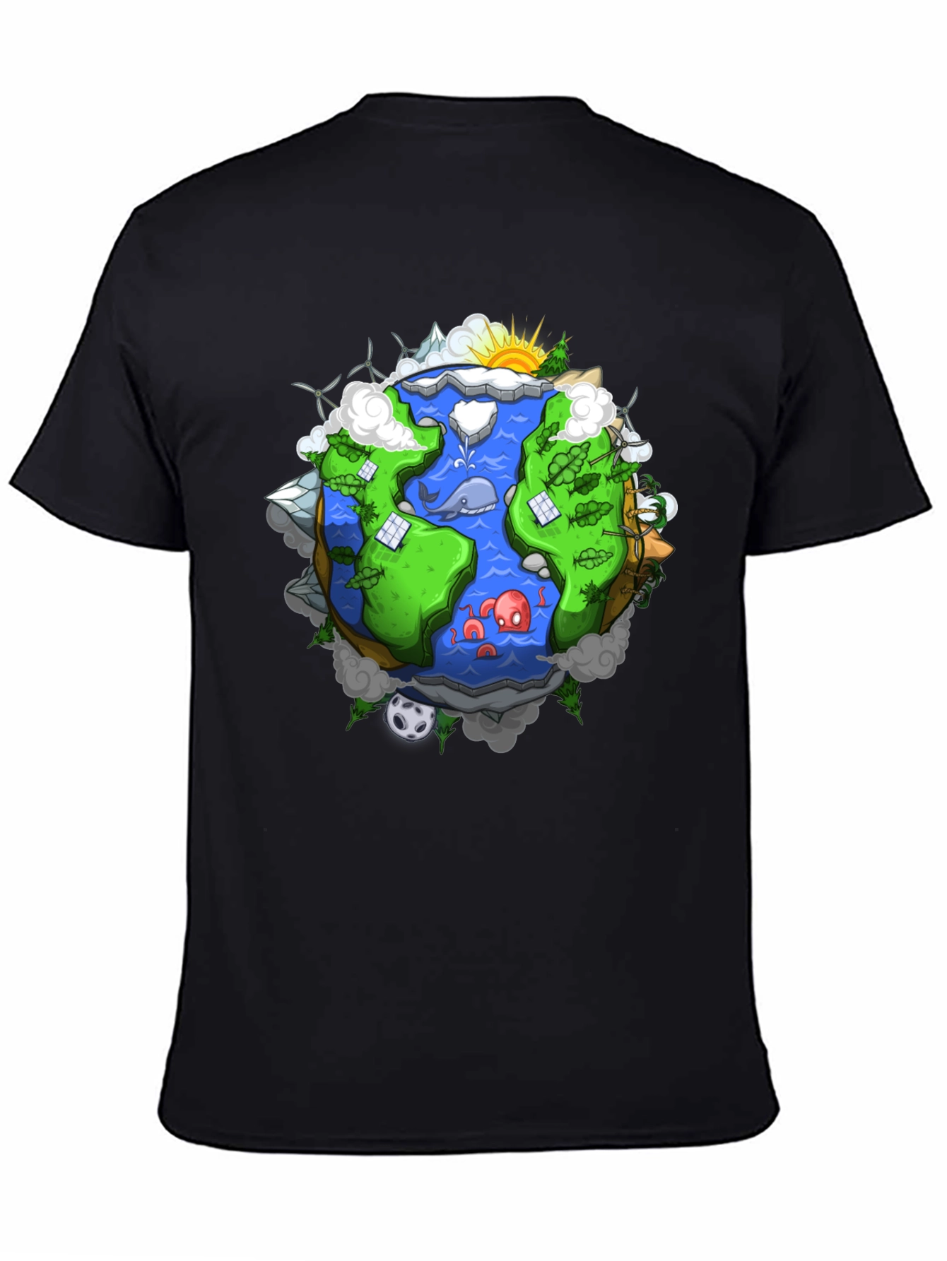 Eco-Friendly Earth Graphic Tee