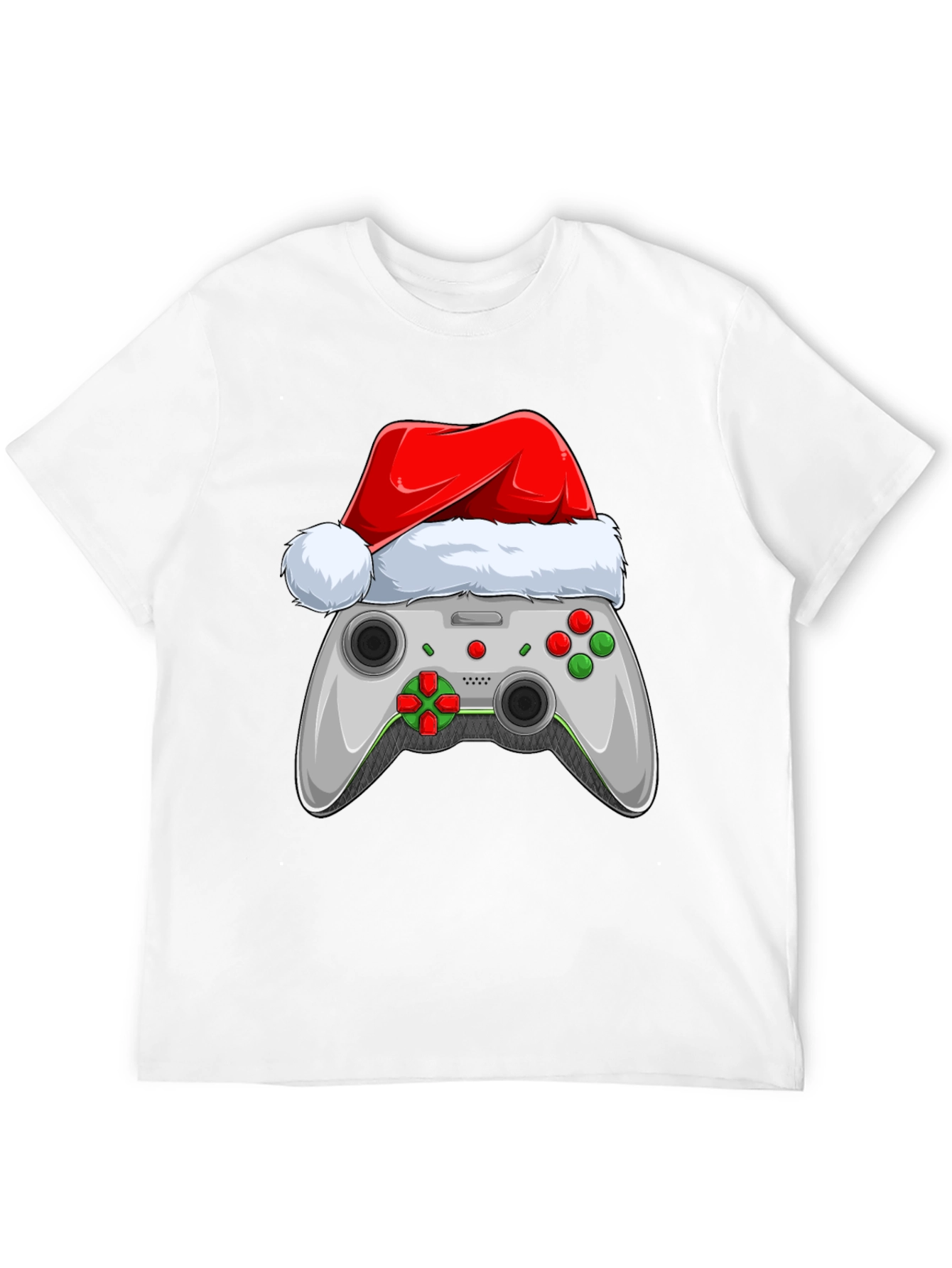 Festive Gamer T-Shirt - Holiday Controller Design