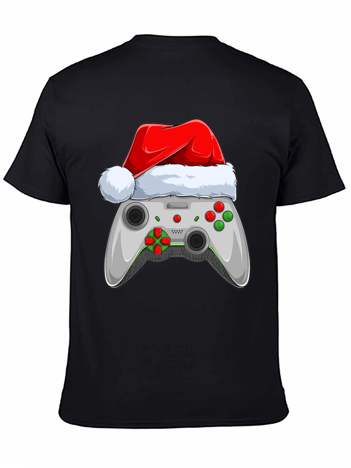 Festive Gamer T-Shirt - Holiday Controller Design