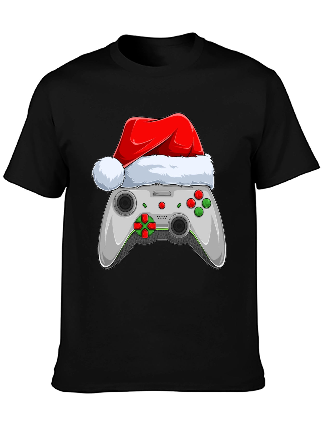 Festive Gamer T-Shirt - Holiday Controller Design