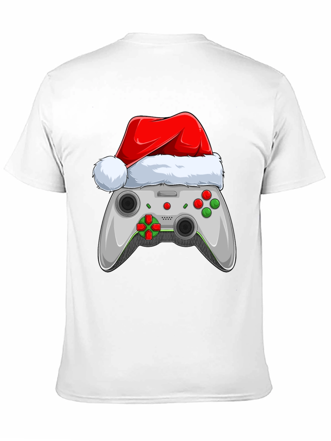 Festive Gamer T-Shirt - Holiday Controller Design