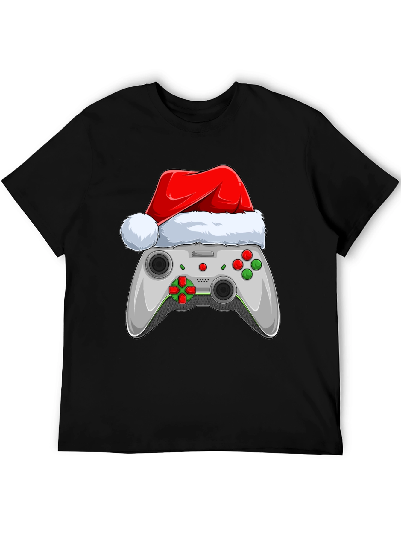 Festive Gamer T-Shirt - Holiday Controller Design