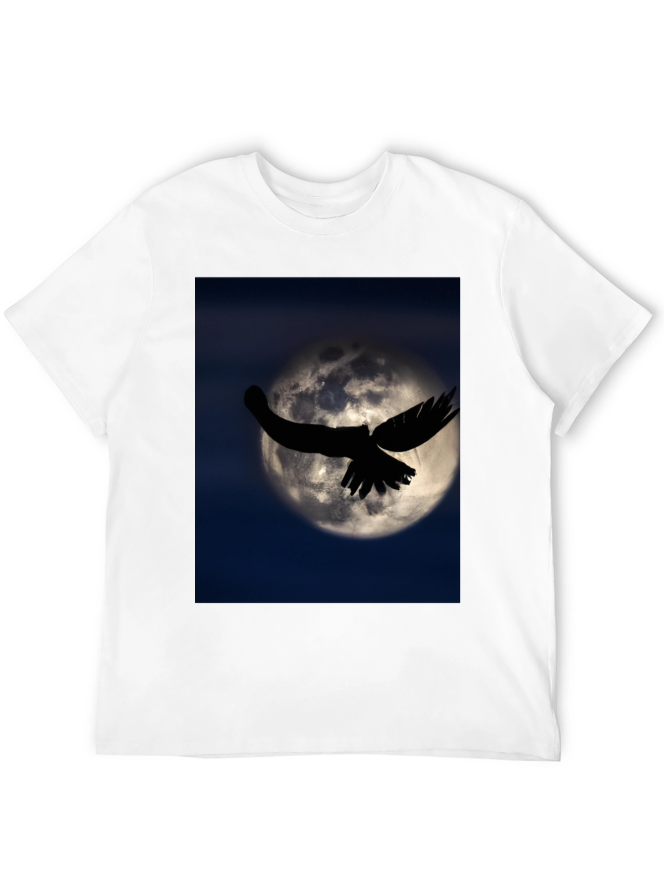 Raven Moon Graphic Black T-Shirt