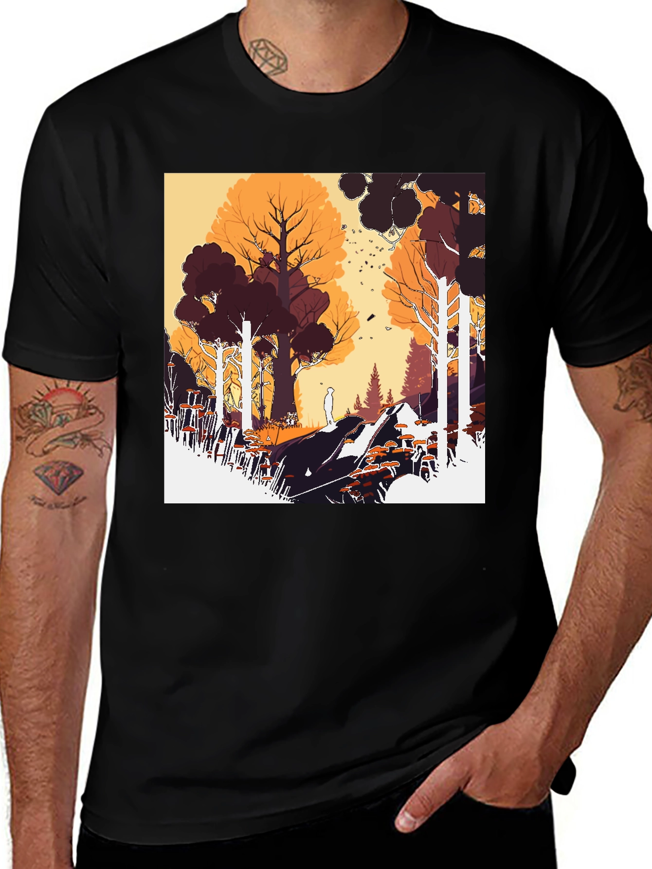 Artistic Forest Graphic Tee