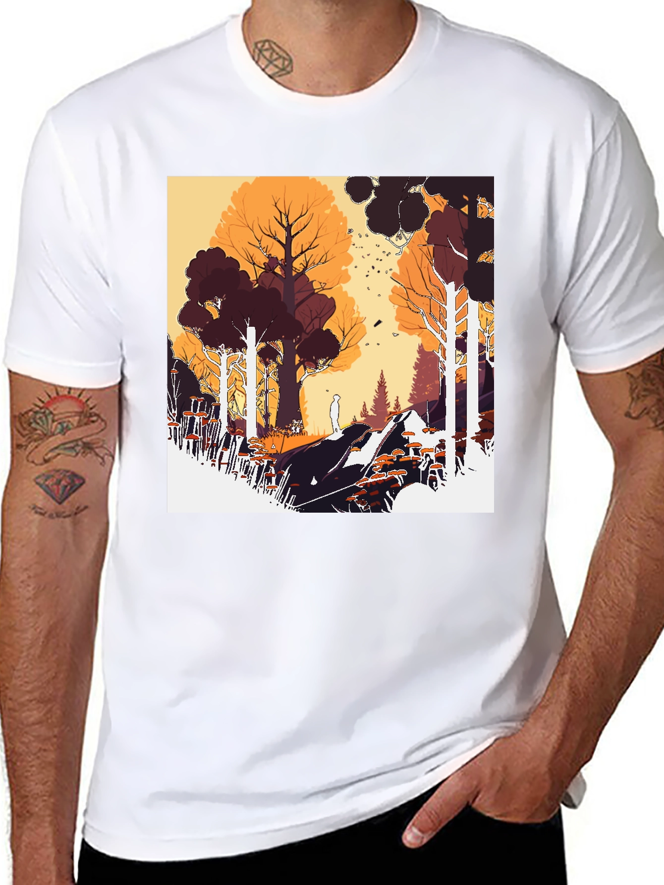 Artistic Forest Graphic Tee