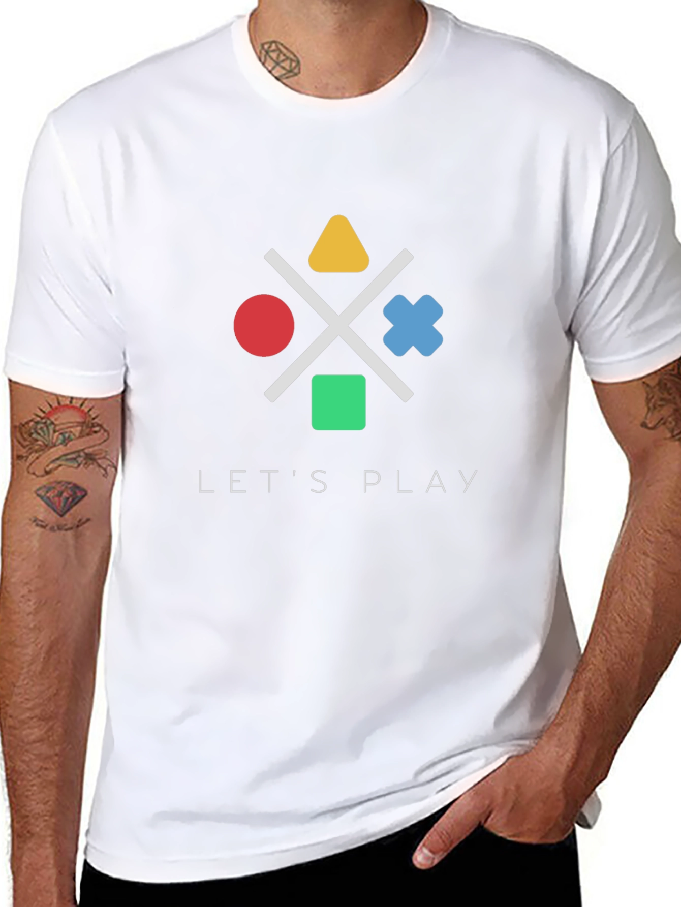 Lets Play Game Controller Graphic Tee - Gamer T-Shirt