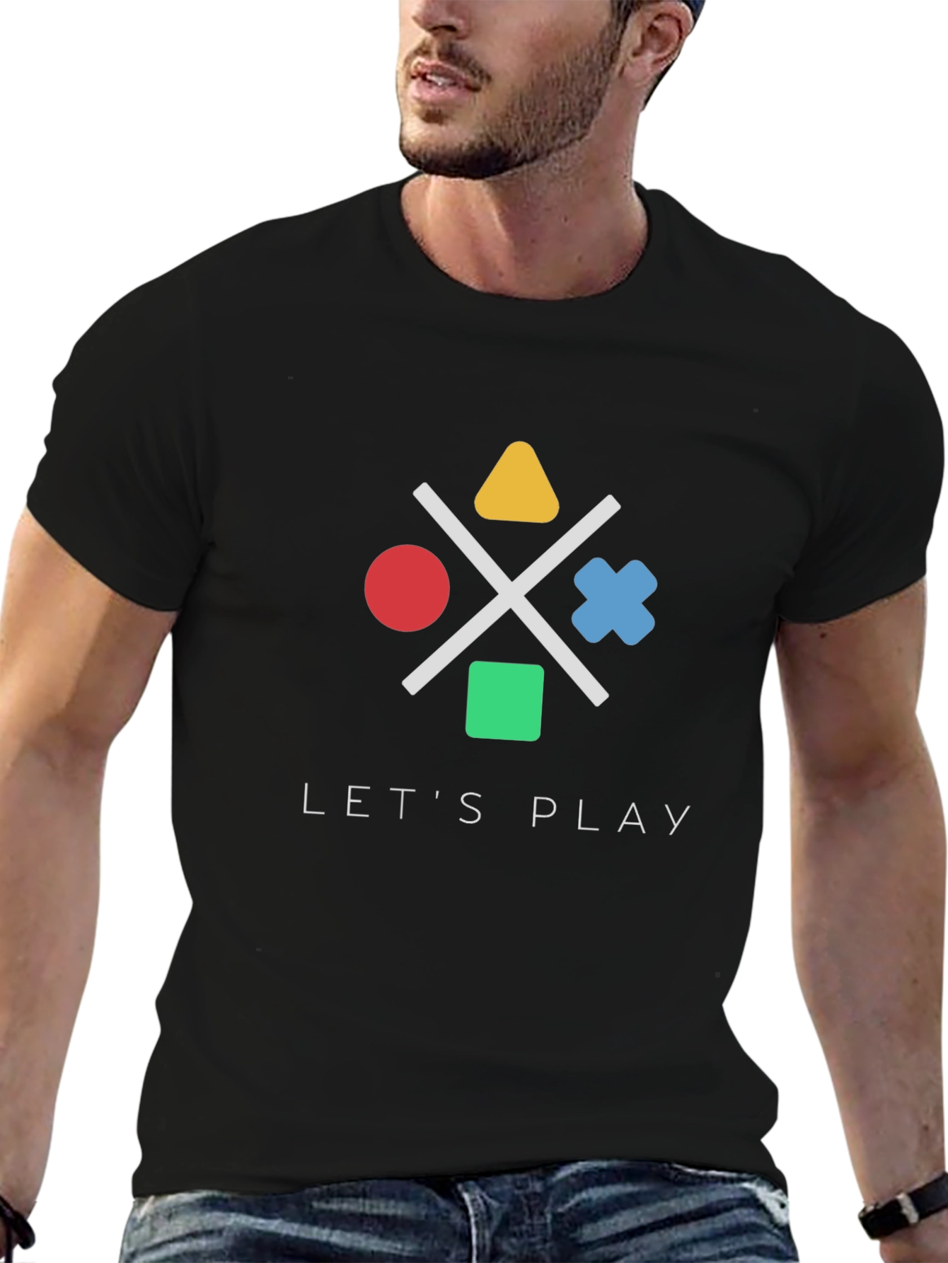 Lets Play Game Controller Graphic Tee - Gamer T-Shirt