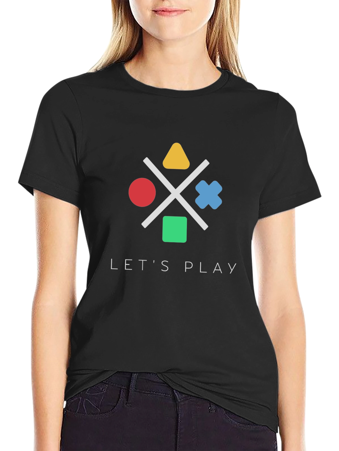 Lets Play Game Controller Graphic Tee - Gamer T-Shirt