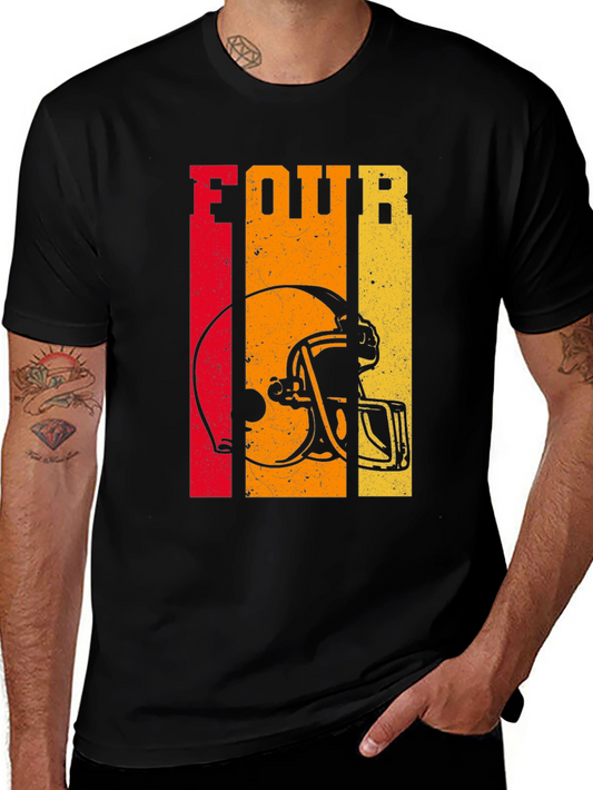 Retro Football Helmet T-Shirt - Vintage Style