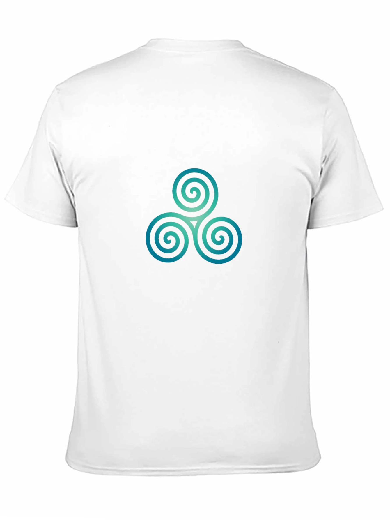 Triskele Spiral Graphic Tee - Black Cotton Blend