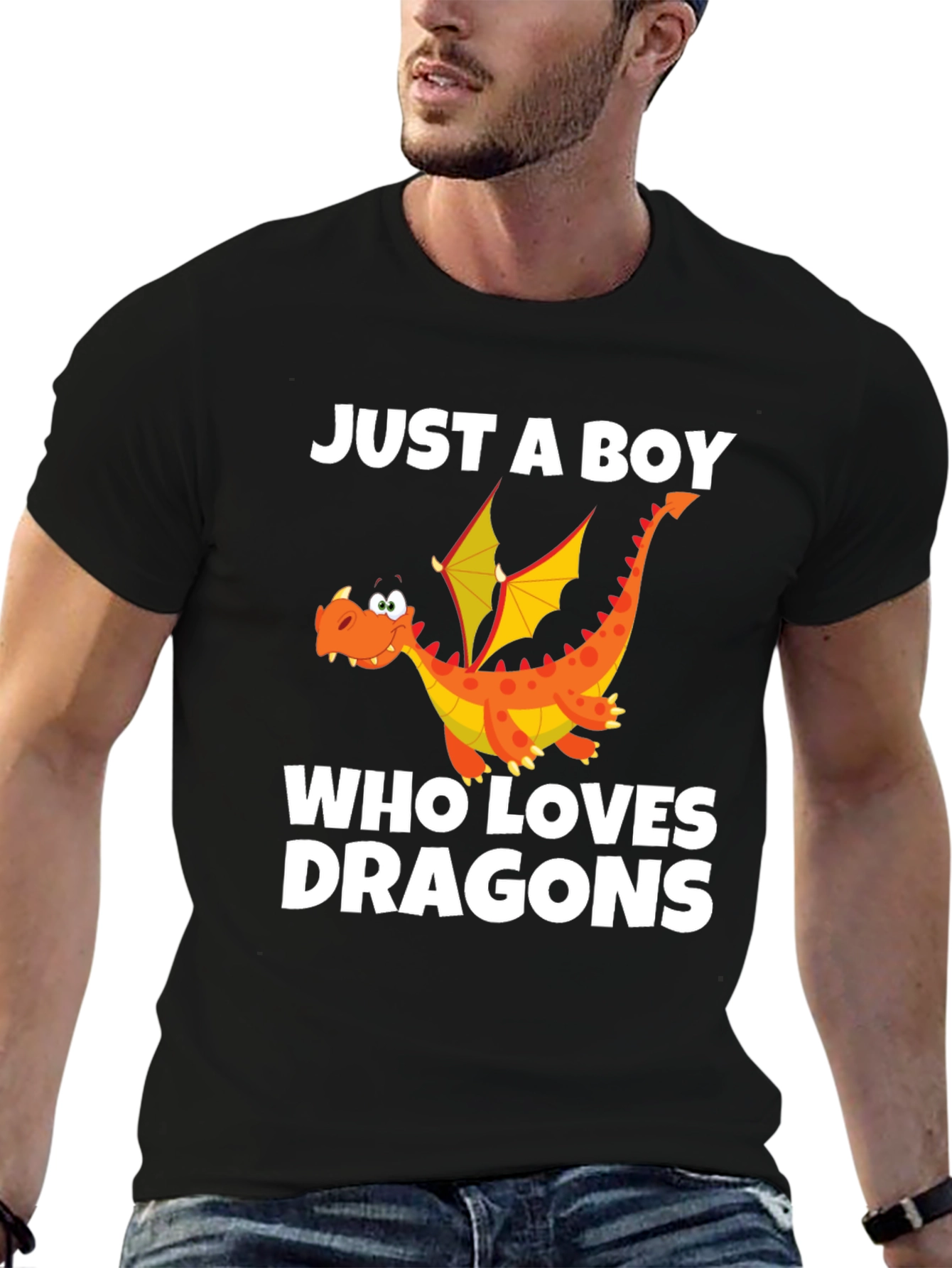 Boys Dragon Lover Graphic T-Shirt