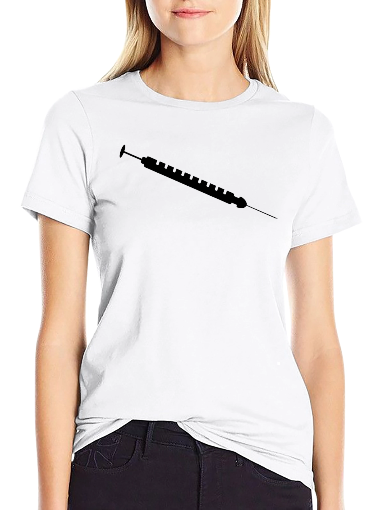 Syringe Graphic T-Shirt - Dark Humor Tee
