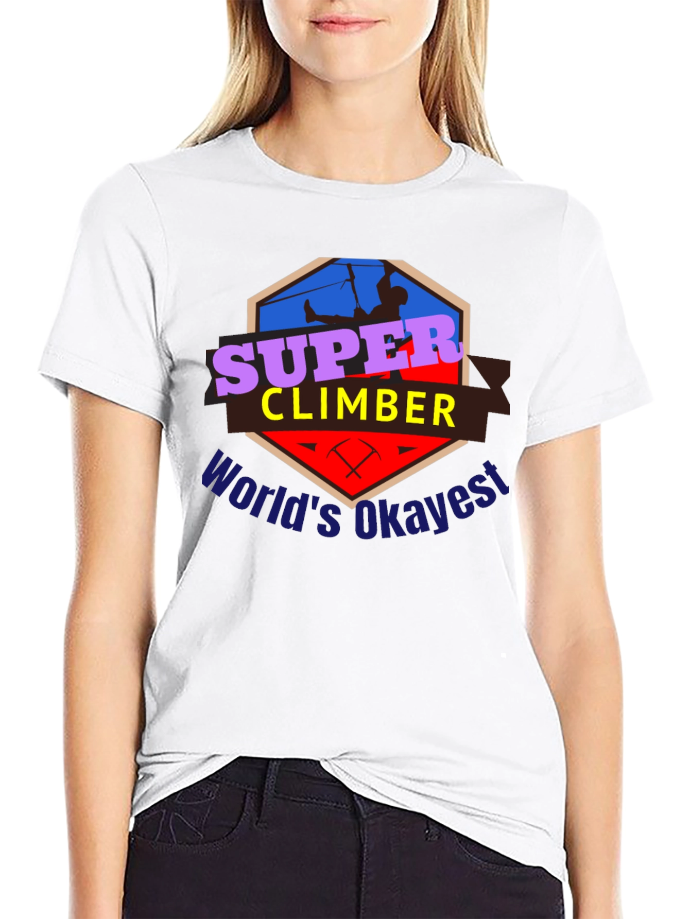 Super Climber T-Shirt - Worlds Okayest Climber Tee
