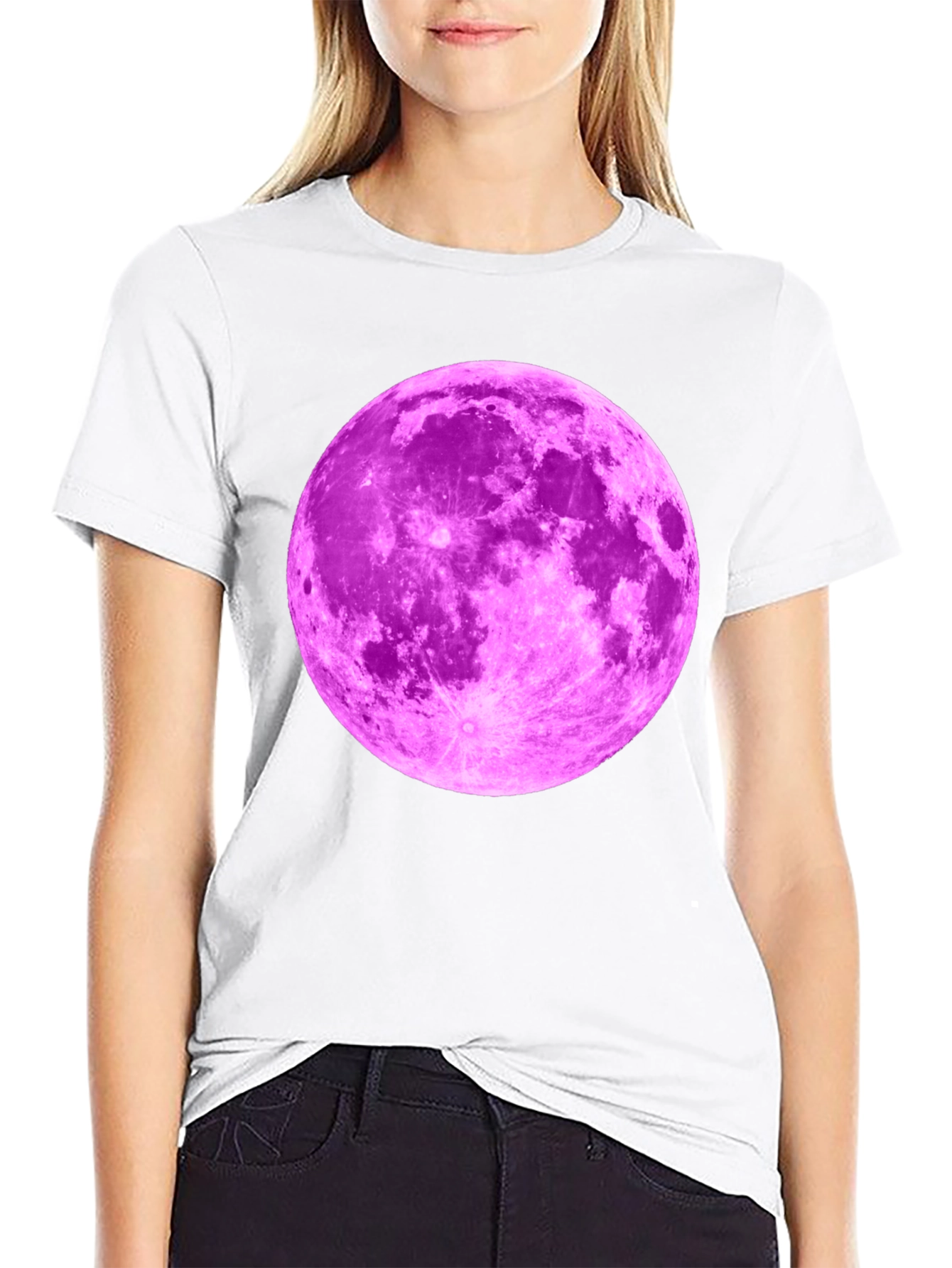 Pink Moon Graphic Tee - Mens Black T-Shirt