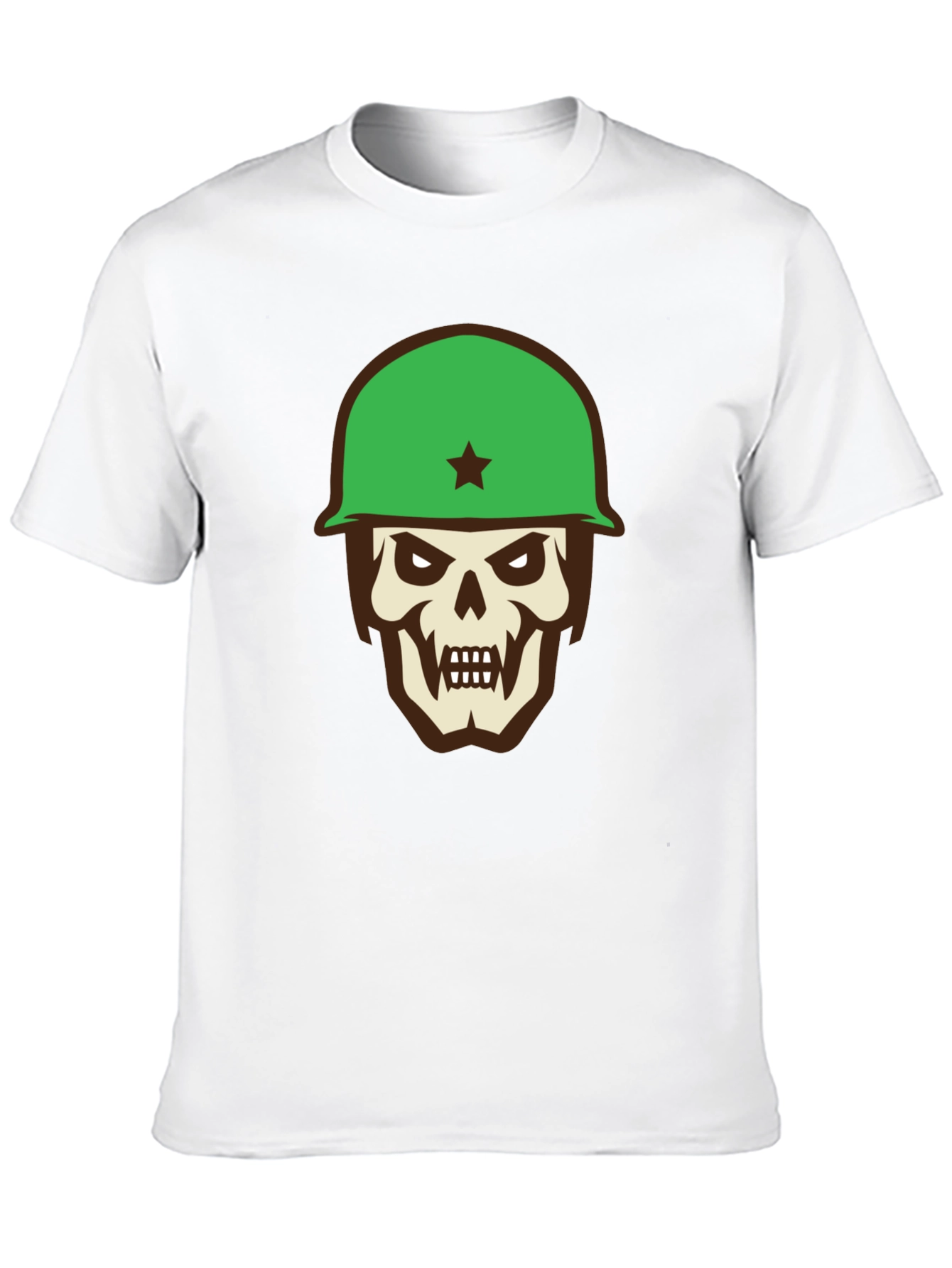 Skull Soldier Graphic Tee - Black