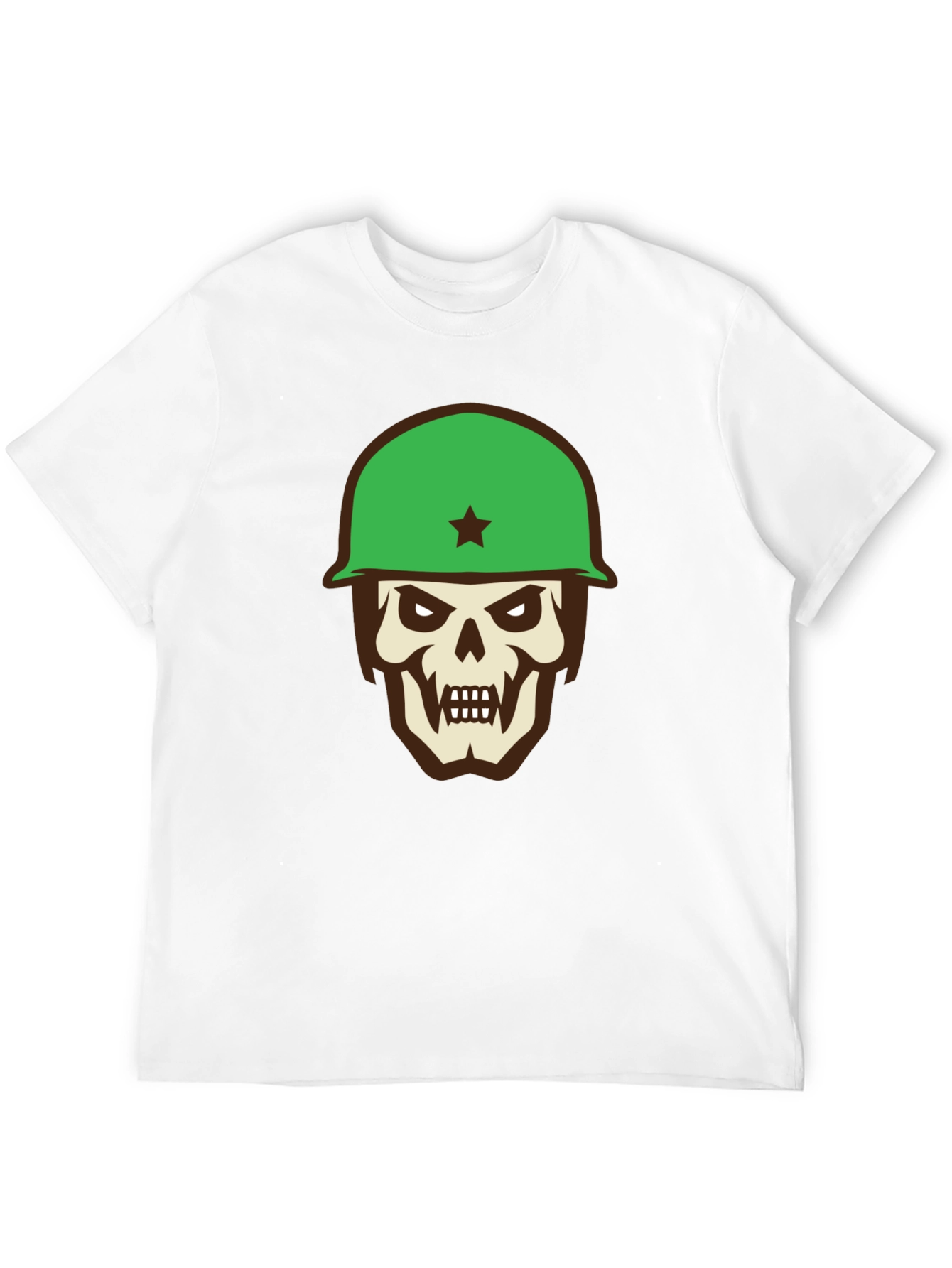 Skull Soldier Graphic Tee - Black